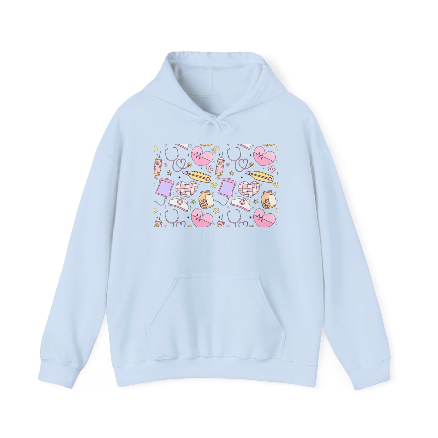Nurse Cute Foodie Graphic Sweatshirt, Cozy Food Lover Pullover, Trendy Unisex Hoodie, Gift for Foodies, Cute Casual Wear