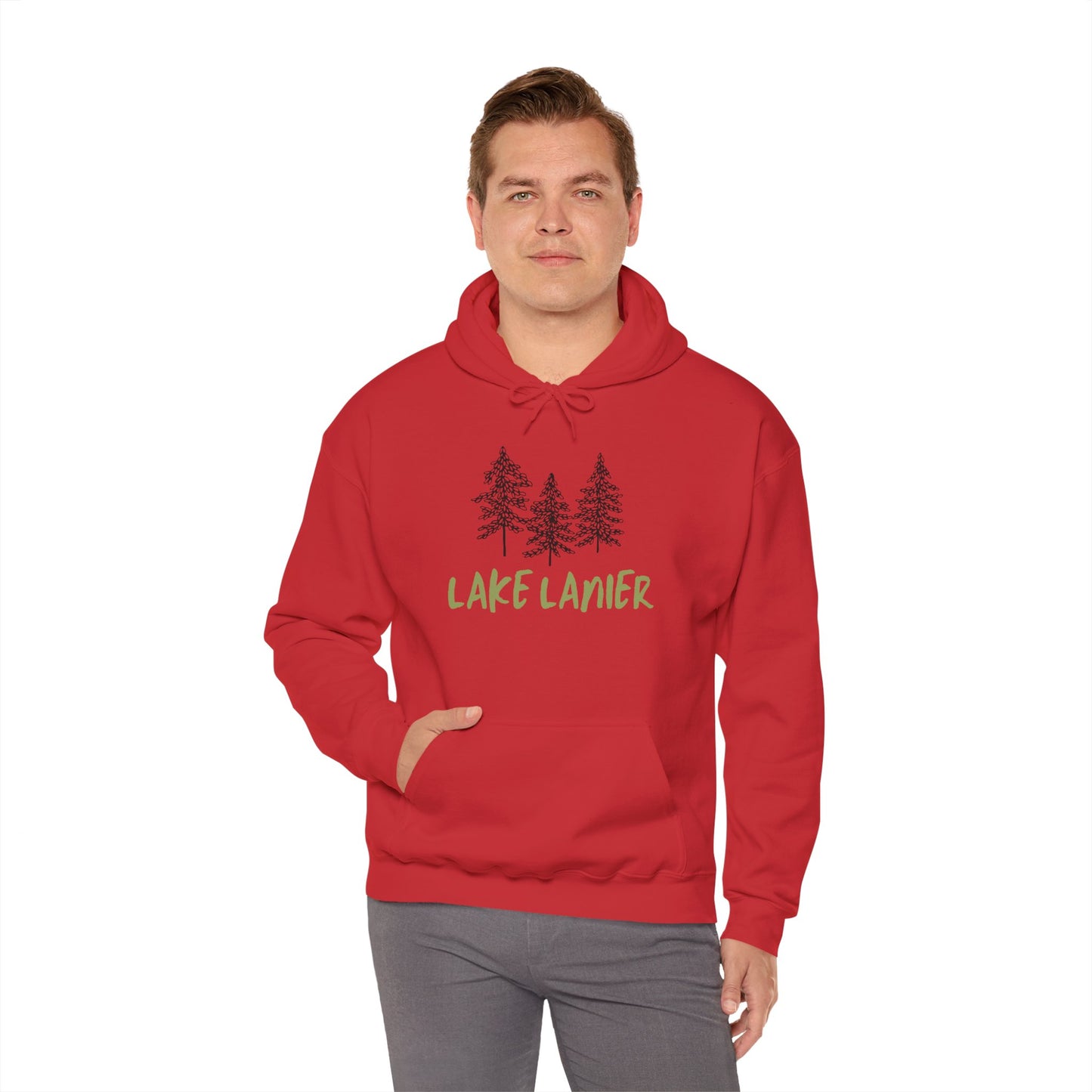 Lake Lanier Hoodie, Cozy Unisex Sweatshirt, Nature Lover Gift, Lake House Apparel, Perfect for Outdoors, Summer Vibes, Travel Wear