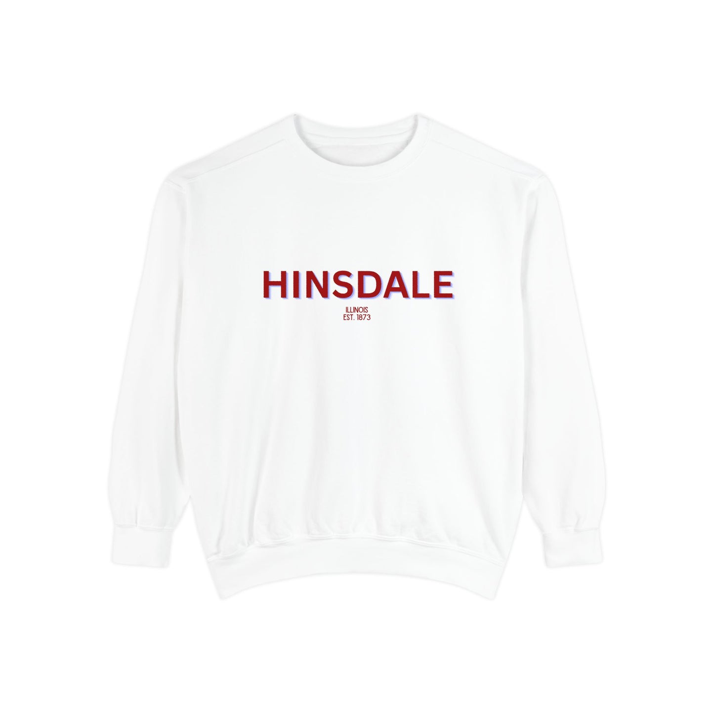Hinsdale Unisex Garment-Dyed Sweatshirt | Cozy Fashion, Perfect for Casual Outings, Gifts, Fall & Winter Style, Everyday Comfort