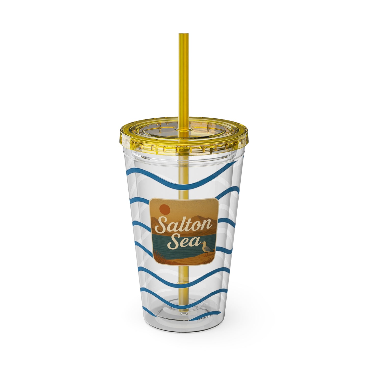 Salton Sea Sunsplash Tumbler, 16oz Clear Drink Cup for Outdoor Adventures, Customizable Travel Mug, Perfect for Summer Fun, Eco-Friendly Beverage [...]