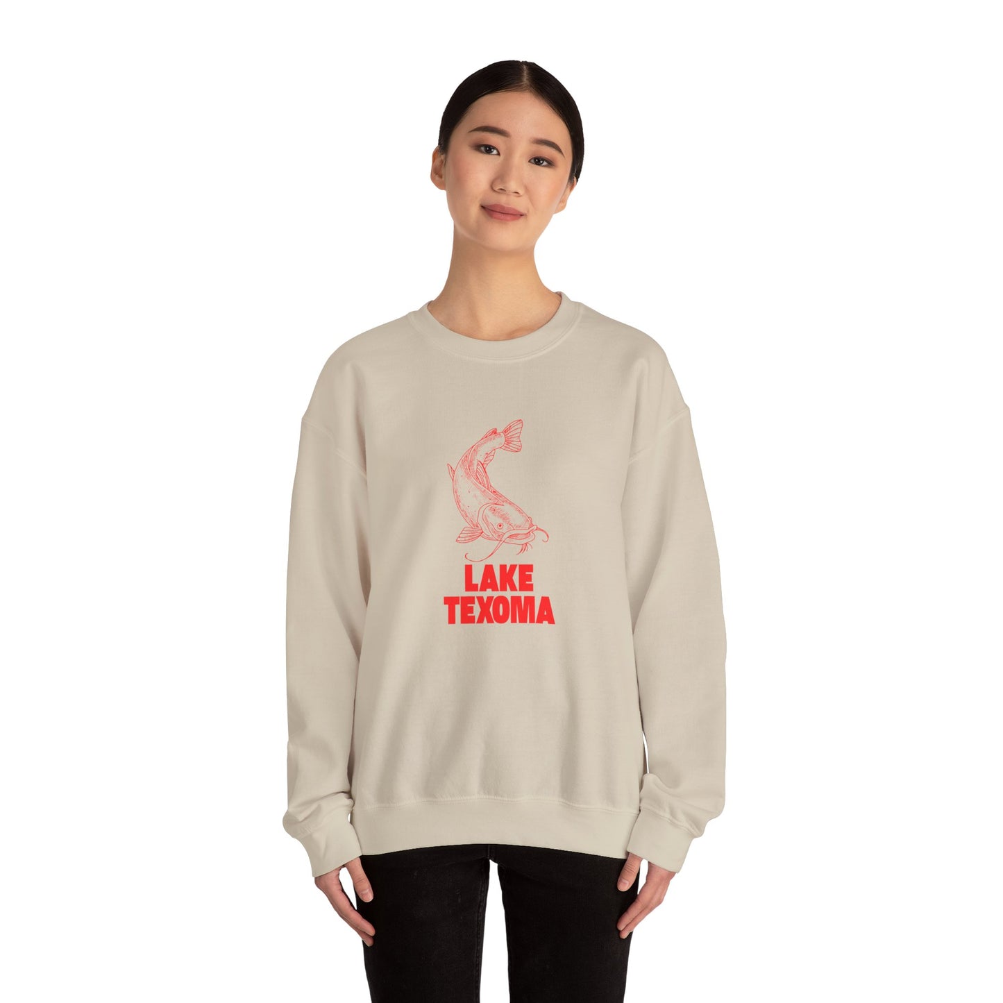 Lake Texoma Fishing Sweatshirt, Cozy Crewneck, Perfect for Outdoorsy Lovers, Casual Wear, Gift for Nature Enthusiasts, Lake Life Apparel