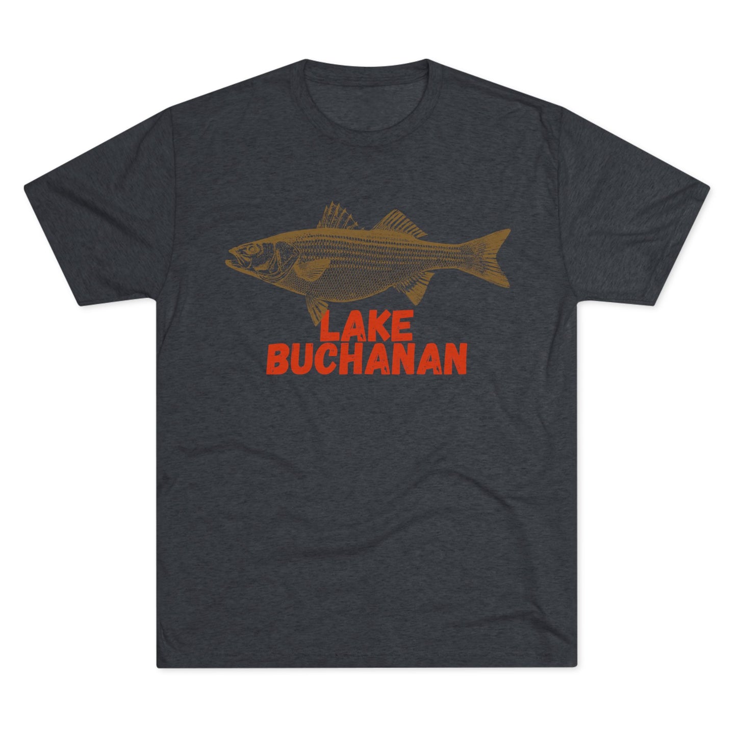 Lake Buchanan Fishing Tee, Unisex Crew Neck Shirt, Summer Lake Apparel, Gift for Fishermen, Outdoor Adventure T-Shirt, Lake House Style