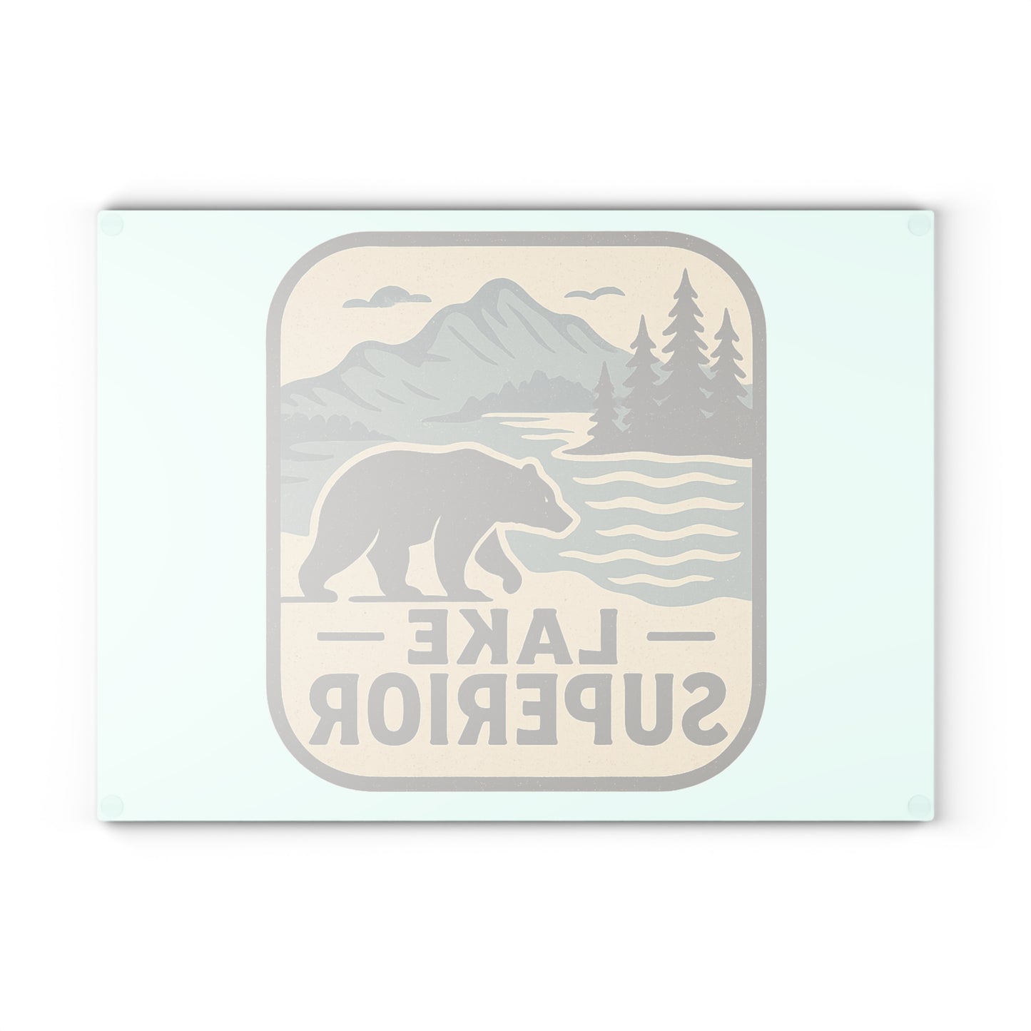 Lake Superior Glass Cutting Board