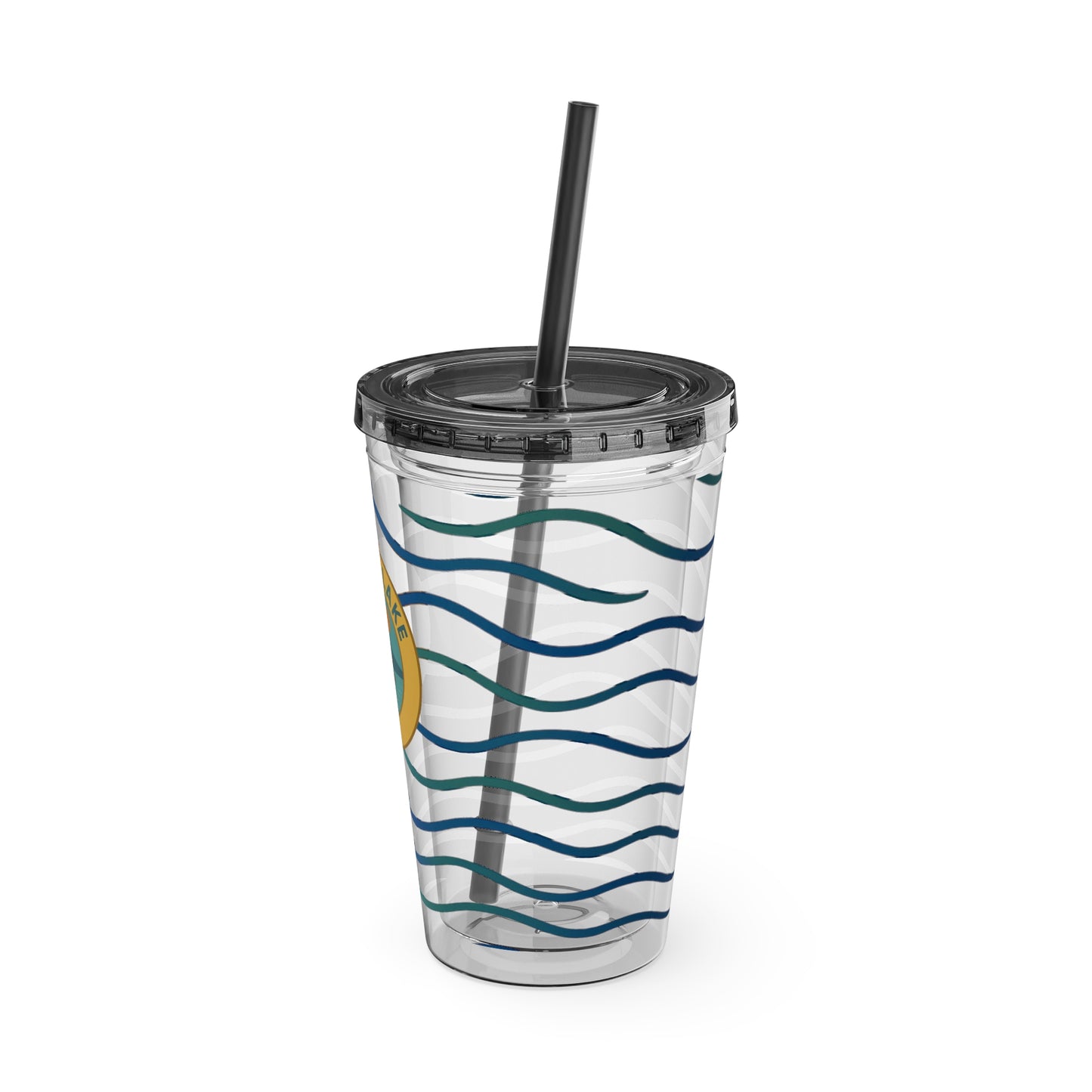 Sunsplash Tumbler, 16oz Clear Drink Cup for Outdoor Adventures, Customizable Travel Mug, Perfect for Summer Fun, Eco-Friendly Beverage [...]