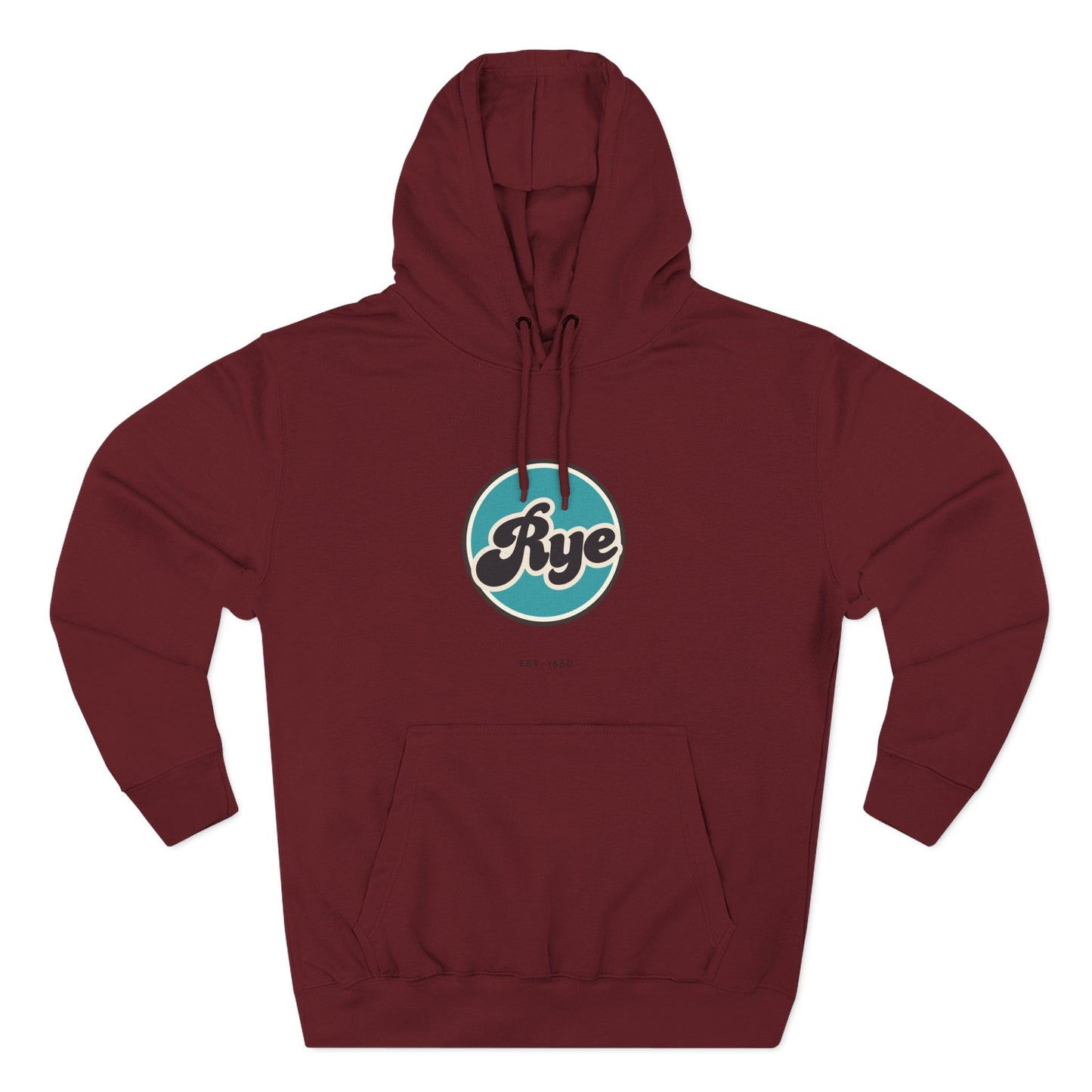 Rye Retro Vibe Hoodie for Casual Days, Streetwear, Unisex Gift, Cozy Layering Apparel