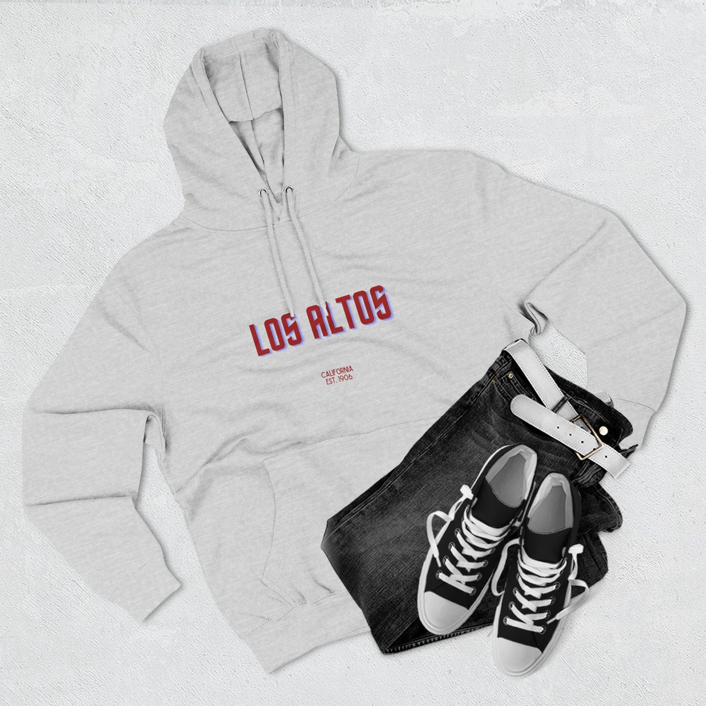 Los Altos Fleece Hoodie, Casual Sweatshirt, Cozy Layering Piece, Perfect Gift for All Occasions, Stylish Streetwear