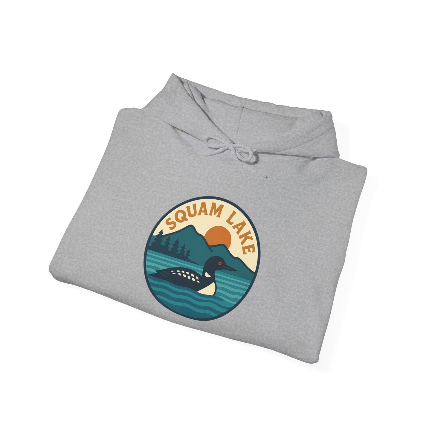 Squam Lake Hoodie, Cozy Casual Wear, Unisex Sweatshirt, Lake Lover Gift, Outdoor Adventure Apparel, Summer Retreat Fashion