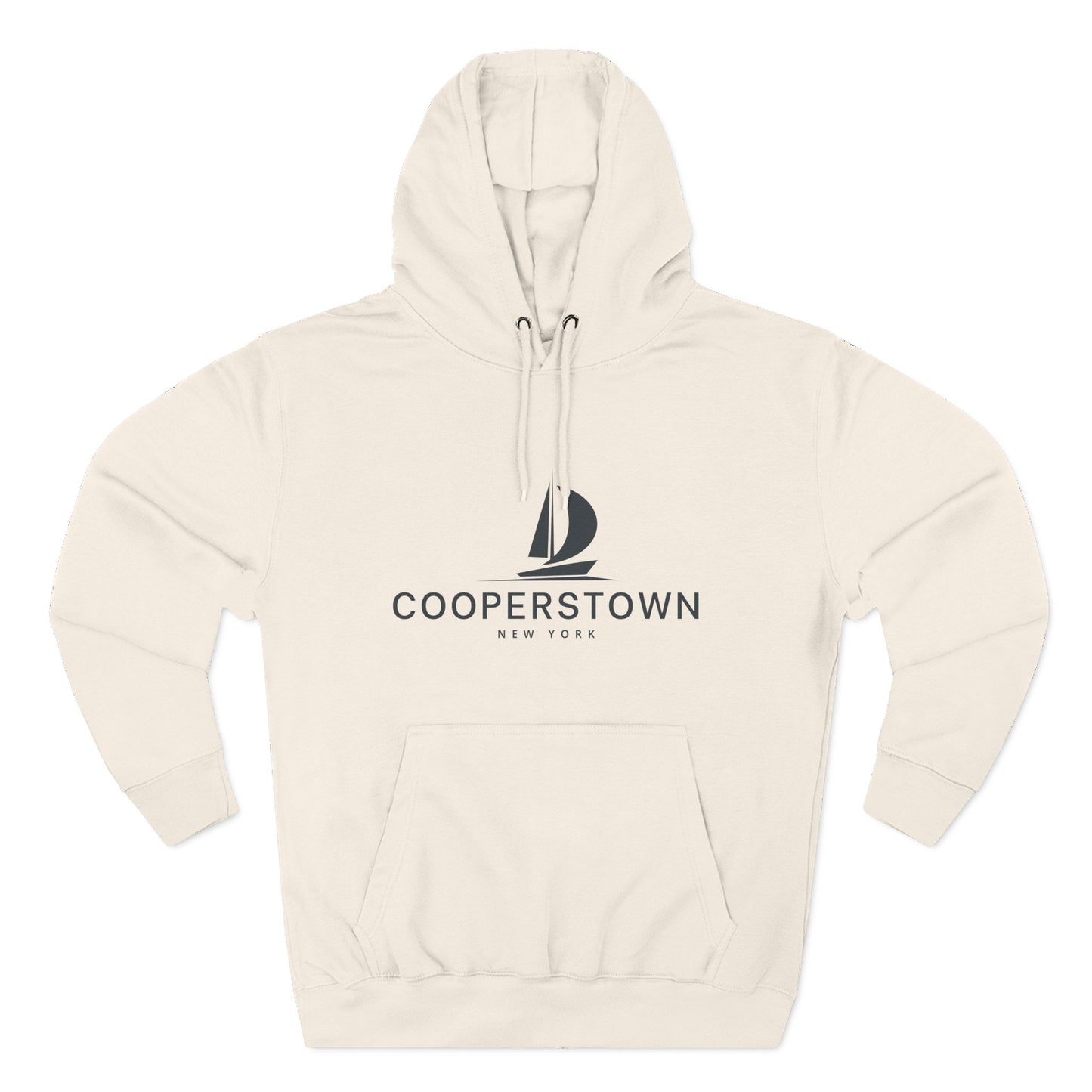Cooperstown Inspired Fleece Hoodie, Casual Wear, Relaxation, Gift for Autumn Lovers, Travel Essential