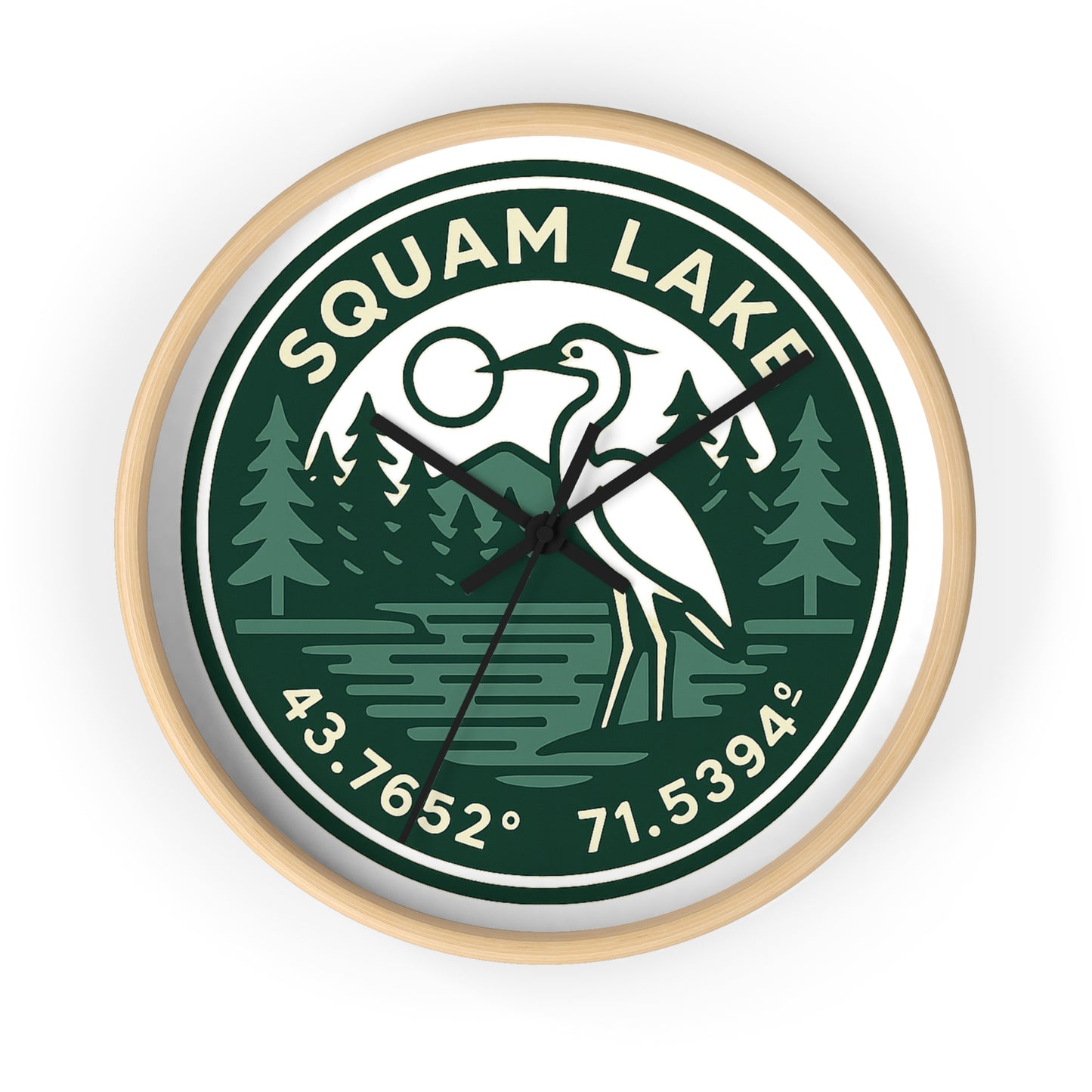 Squam Lake Wall Clock