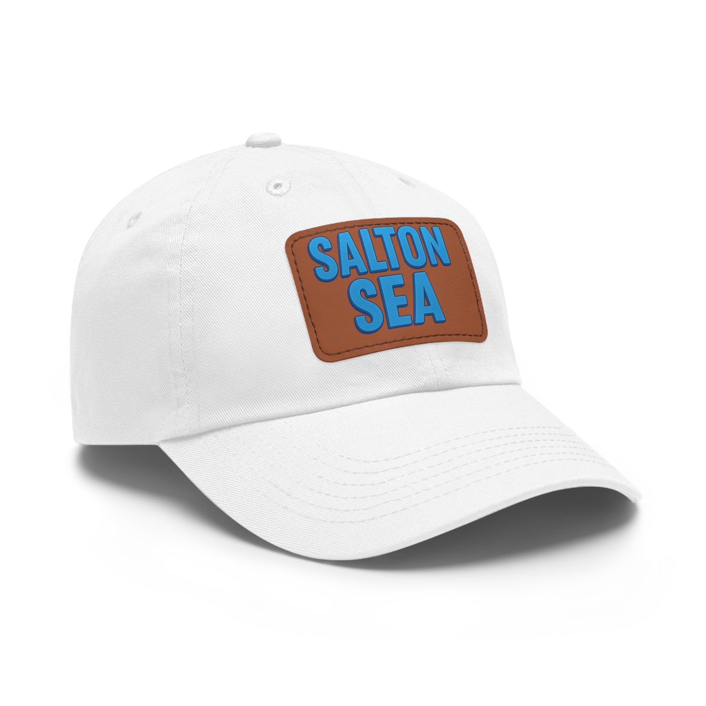 Salton Sea Dad Hat with Leather Patch (Rectangle)