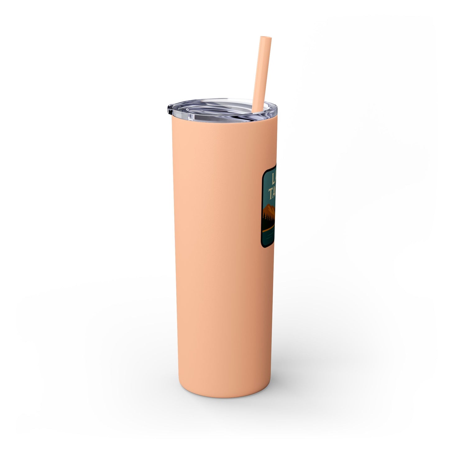 Lake Tahoe Skinny Tumbler - 20oz Travel Mug, Eco-Friendly Drinkware for Adventurers, Ideal for Camping, Picnics, and Daily Hydration