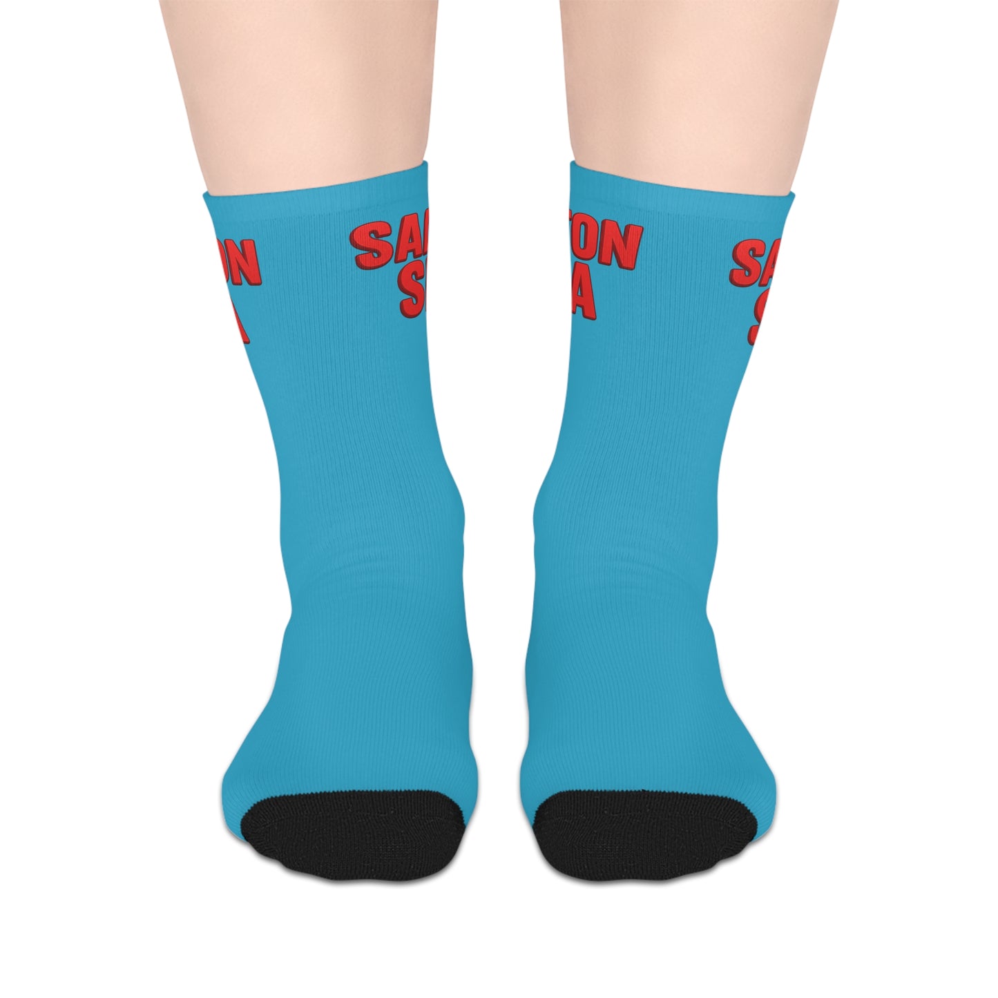 Salton Sea Cool Casual Mid-length Socks | Fun Lifestyle Gift, Quirky Fashion Accessory, Unique Socks for Everyday Wear
