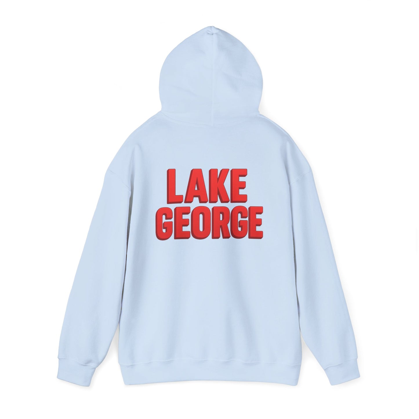 Lake George Hoodie, Cozy Casual Wear, Unisex Sweatshirt, Lake Lover Gift, Outdoor Adventure Apparel, Summer Retreat Fashion