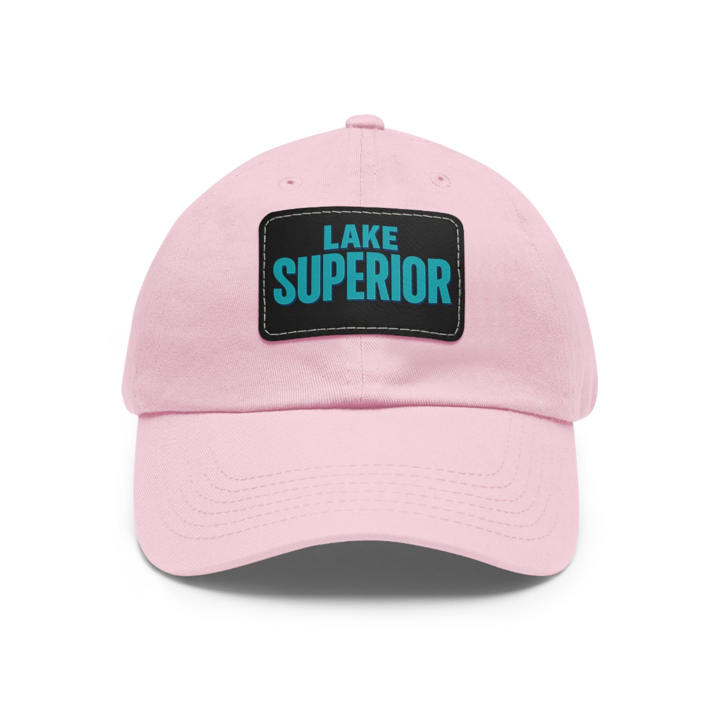 Lake Superior Dad Hat with Leather Patch (Rectangle)