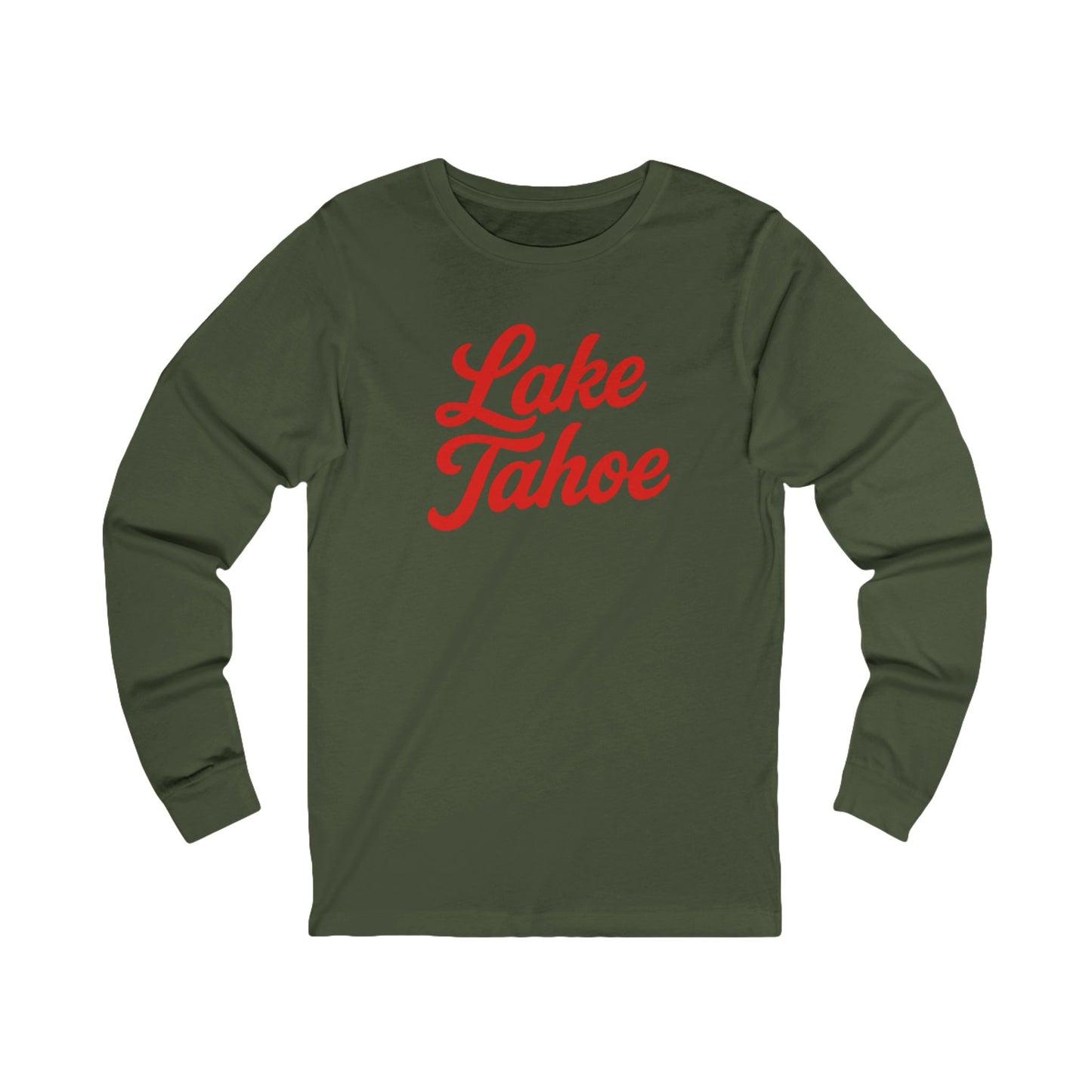Lake Tahoe Long Sleeve Tee, Cozy Unisex Shirt for Outdoor Lovers, Perfect for Lake Days, Casual Wear, Gift Idea