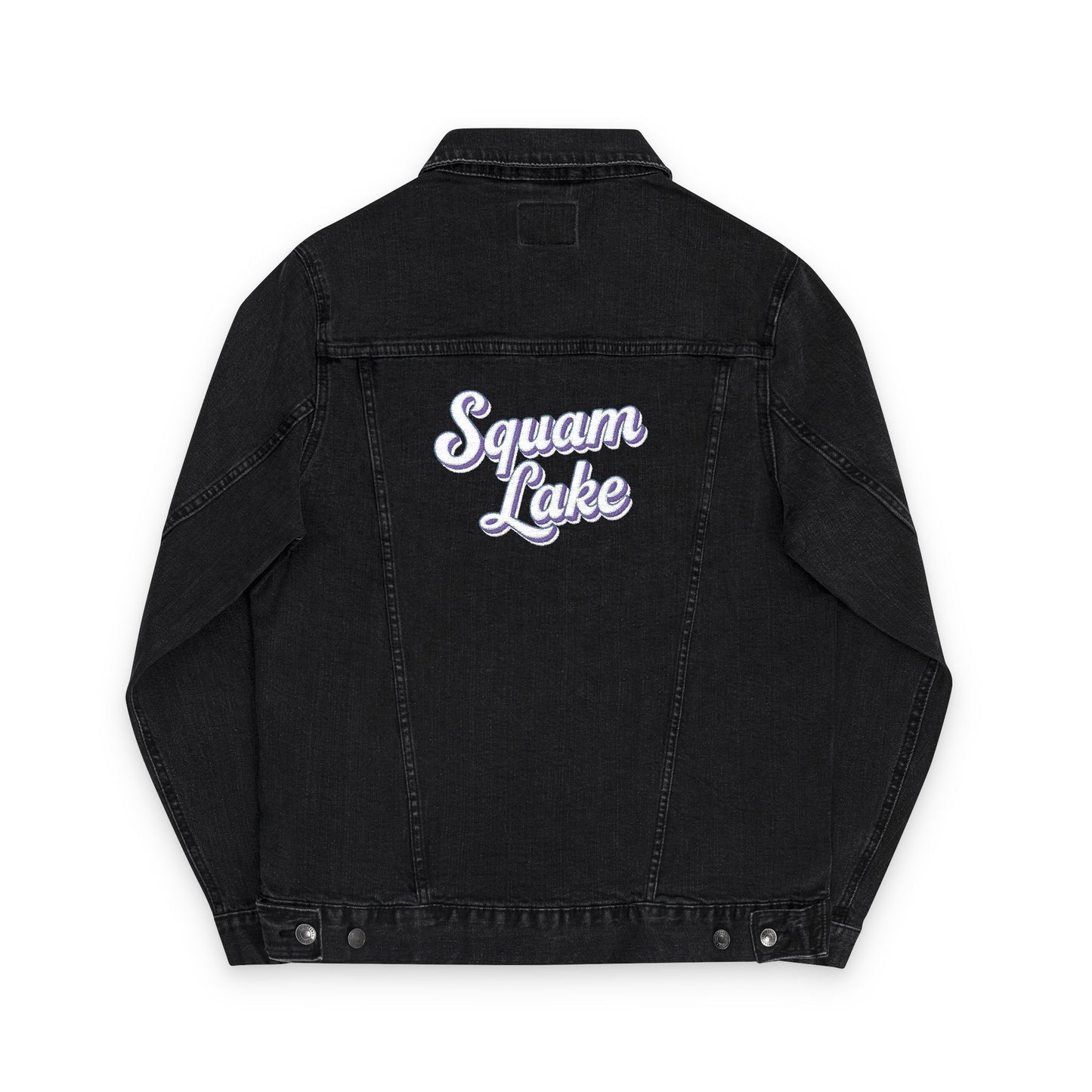 Unisex Embroidered Denim Jacket - Trendy Fall Fashion, Casual Layering, Everyday Wear, Stylish Gift, Unique Statement Piece