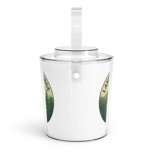 Lake George Ice Bucket with Tongs