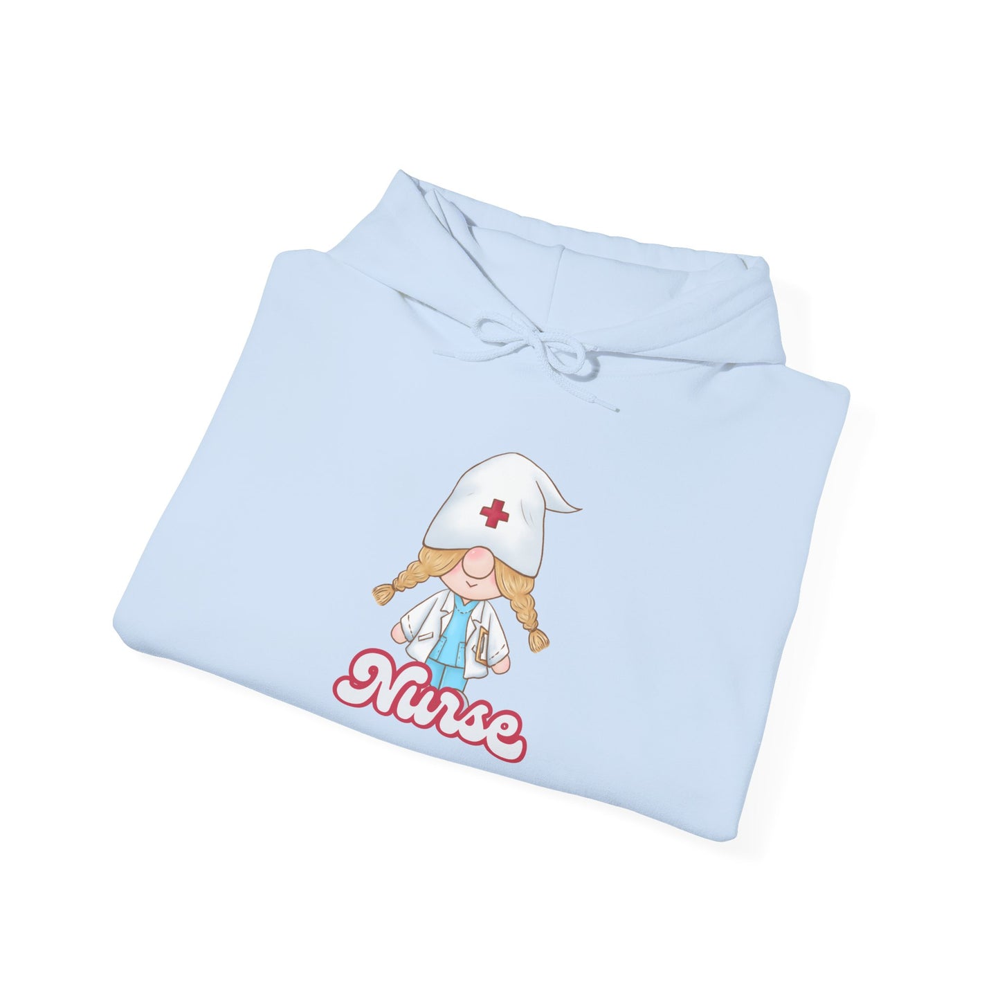 Nurse Cartoon Hoodie - Cozy Unisex Sweatshirt, Gift for Healthcare Workers, Nursing Student Apparel, Medical Profession Hoodie