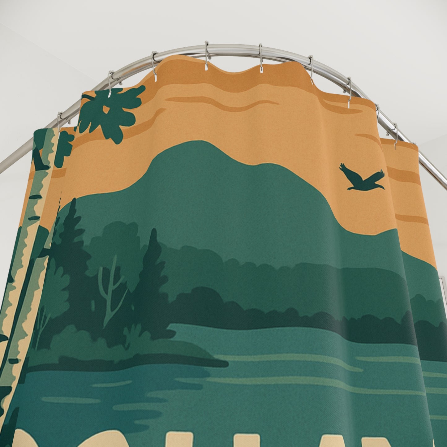 Squam Lake Shower Curtains