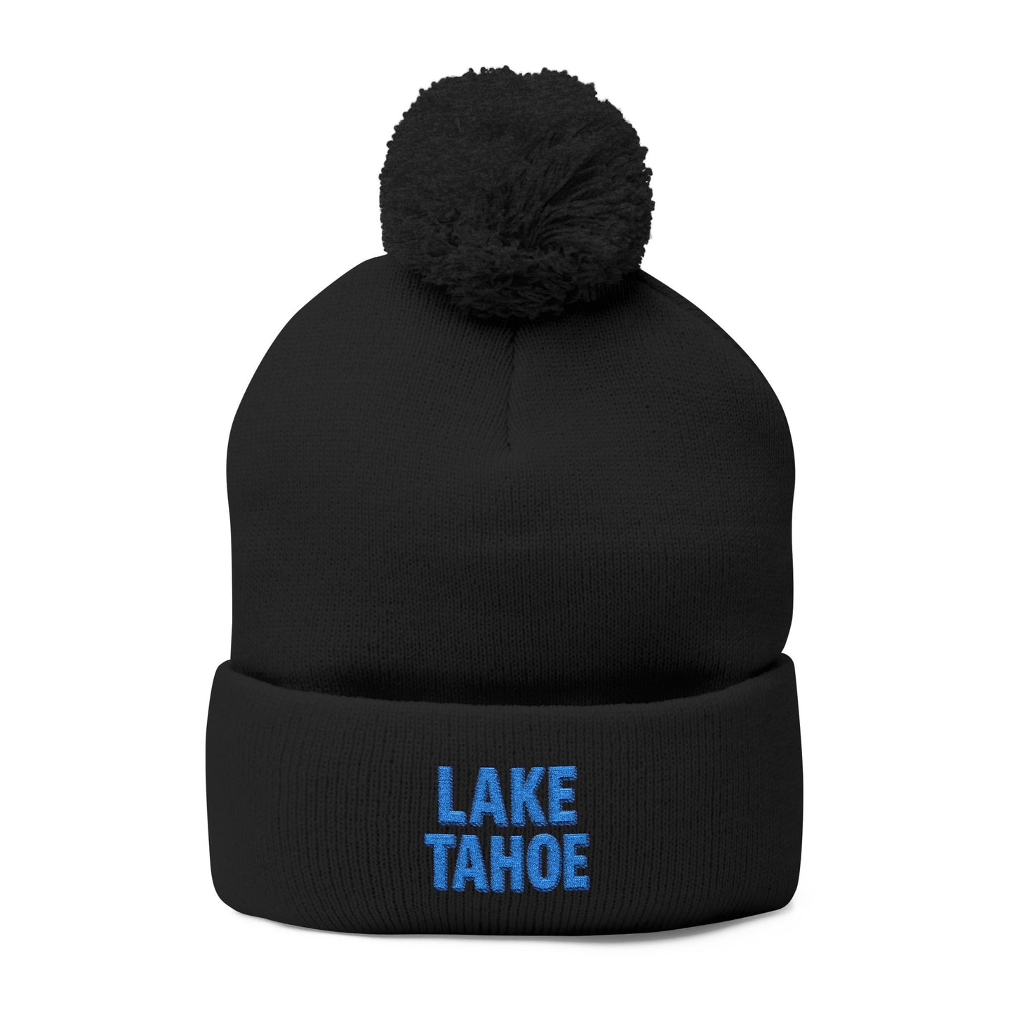 Lake Tahoe Pom-Pom Knit Cap (Embroidery)