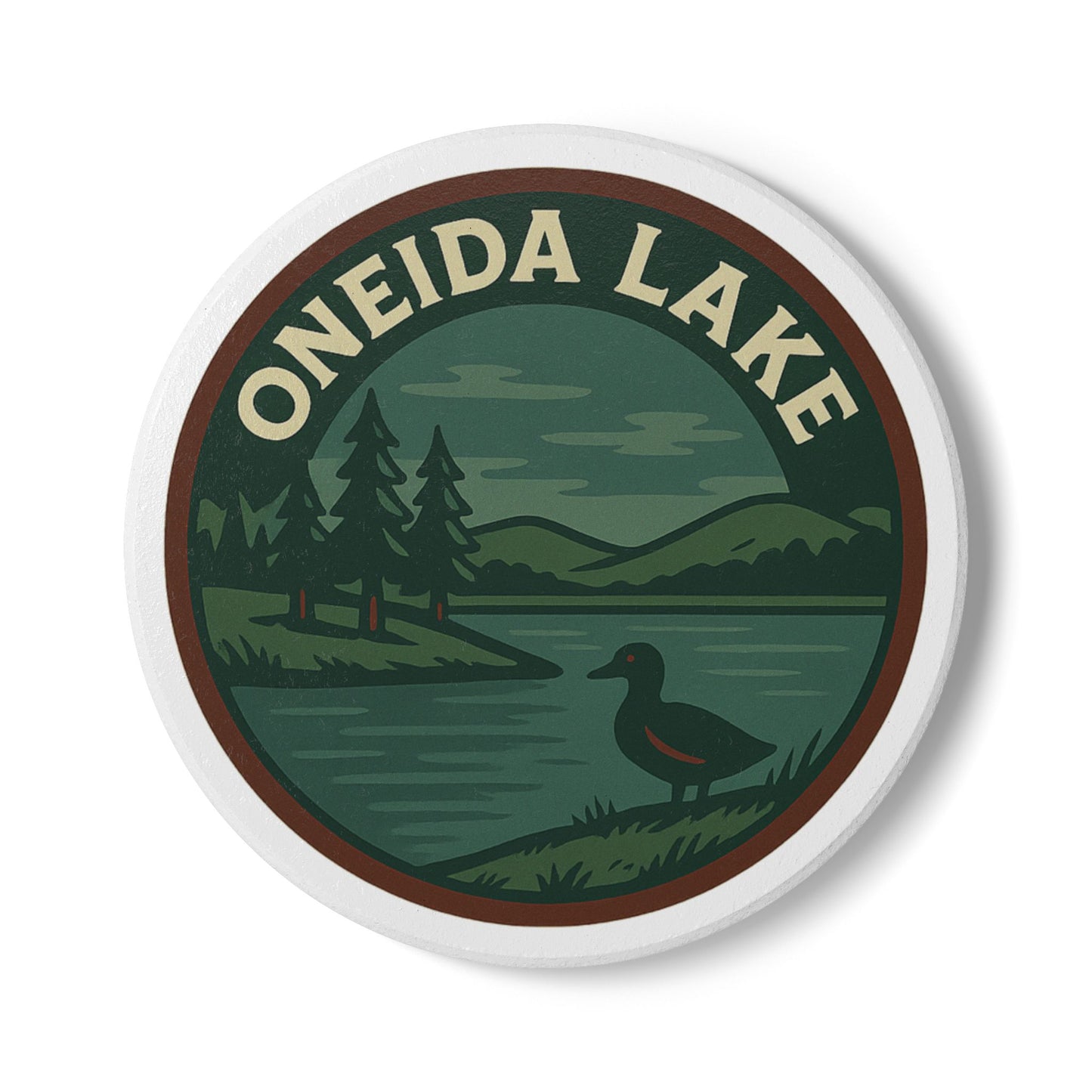 Oneida Lake Ceramic Coaster