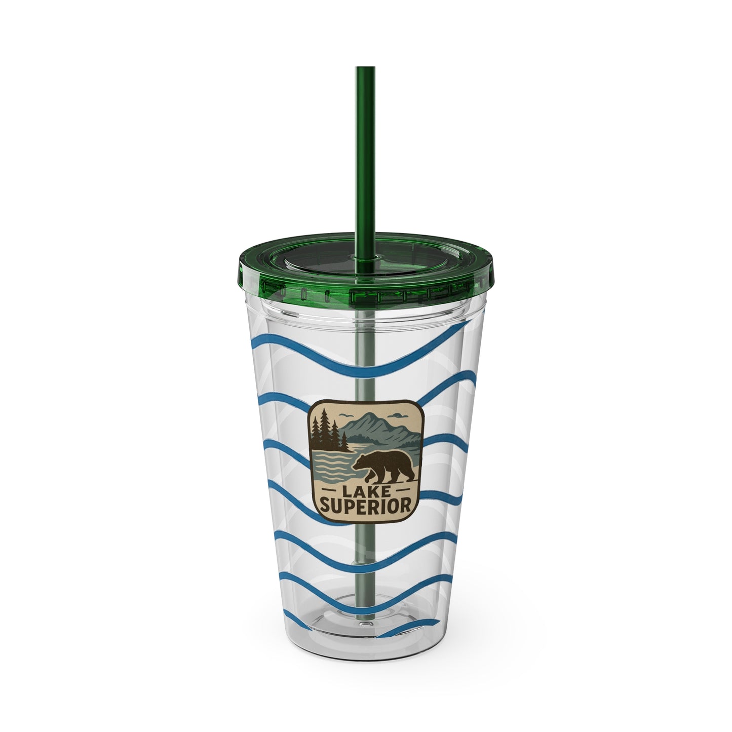 Lake Superior Sunsplash Tumbler, 16oz Clear Drink Cup for Outdoor Adventures, Customizable Travel Mug, Perfect for Summer Fun, Eco-Friendly Beverage [...]