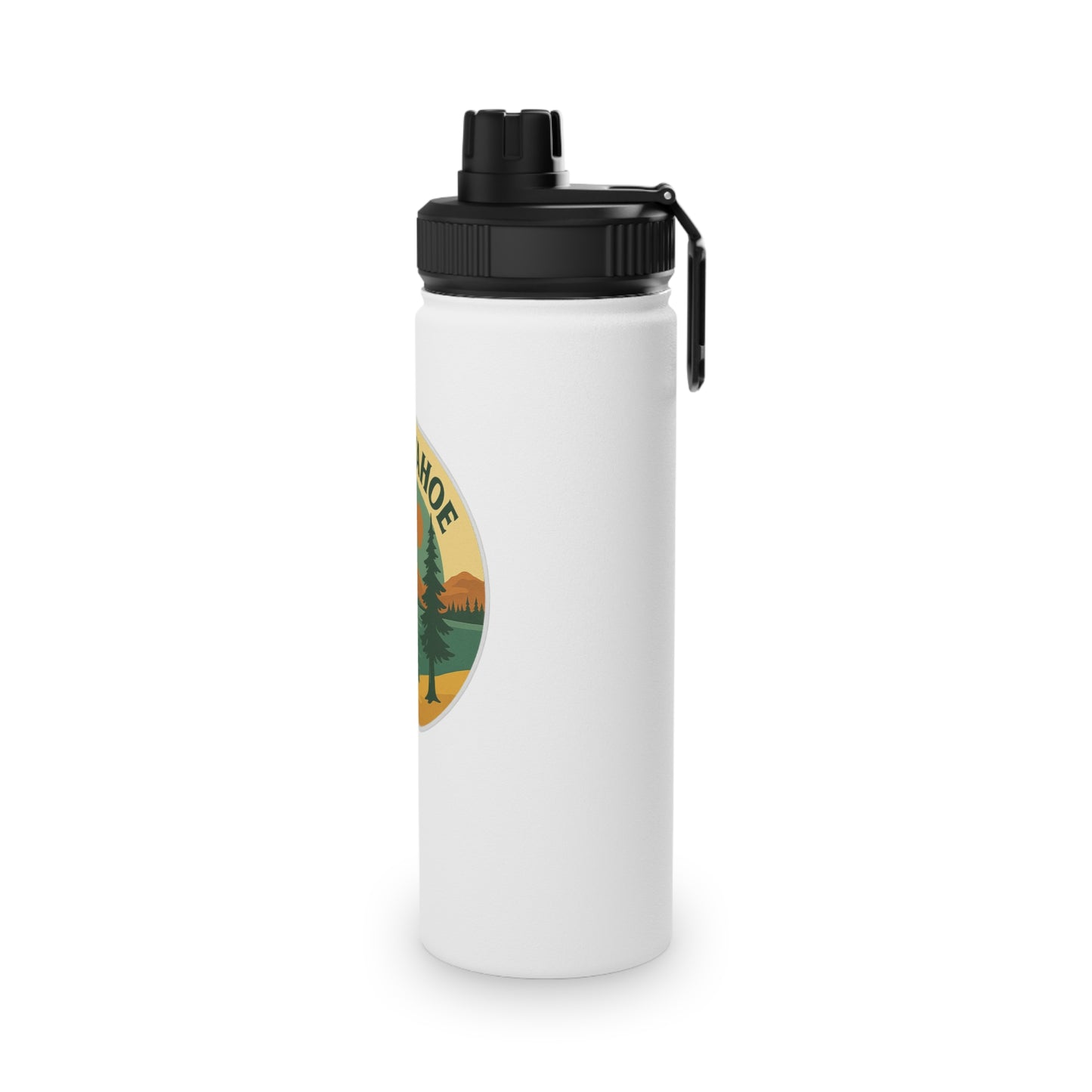Lake Tahoe Stainless Steel Water Bottle, Sports Lid
