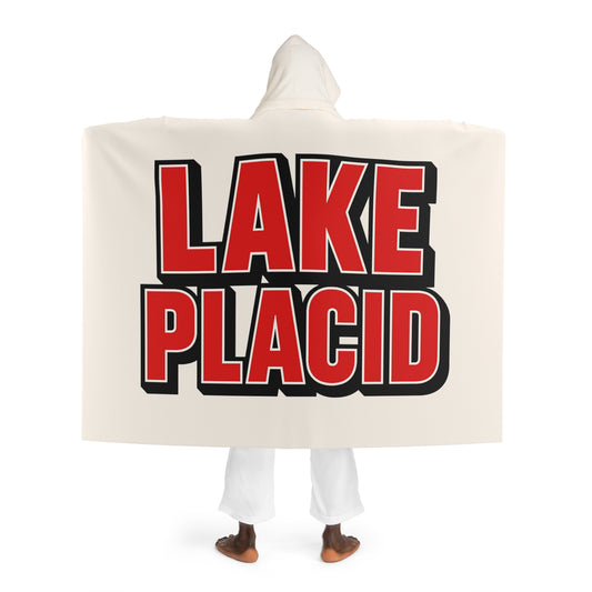 Lake Placid Cozy Hooded Sherpa Fleece Blanket - Perfect for Chilly Evenings, Movie Nights, Cozy Home Décor, Gifts for Her, Winter Snuggles