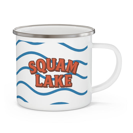 Rustic Enamel Camping Mug - Perfect for Outdoor Adventures, Squam Lake Enthusiasts, and Cozy Campfires, Great Gift for Camping Lovers, [...]