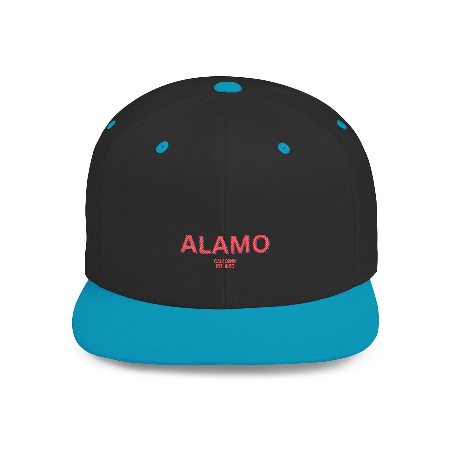 Alamo Stylish Flat Bill Snapback Hat with Design, Perfect for Casual Outings, Streetwear, Gifts, Festivals, Everyday Wear