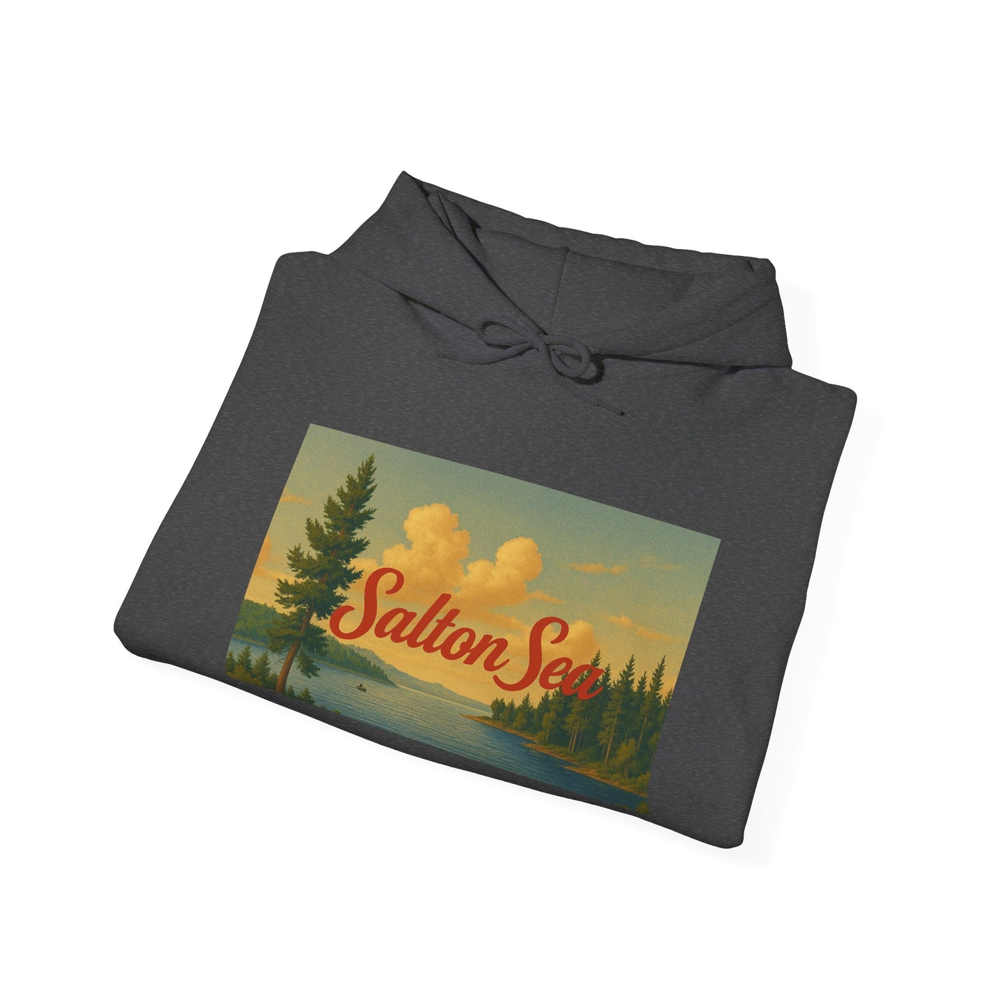 Salton Sea Hoodie, Cozy Casual Wear, Unisex Sweatshirt, Lake Lover Gift, Outdoor Adventure Apparel, Summer Retreat Fashion
