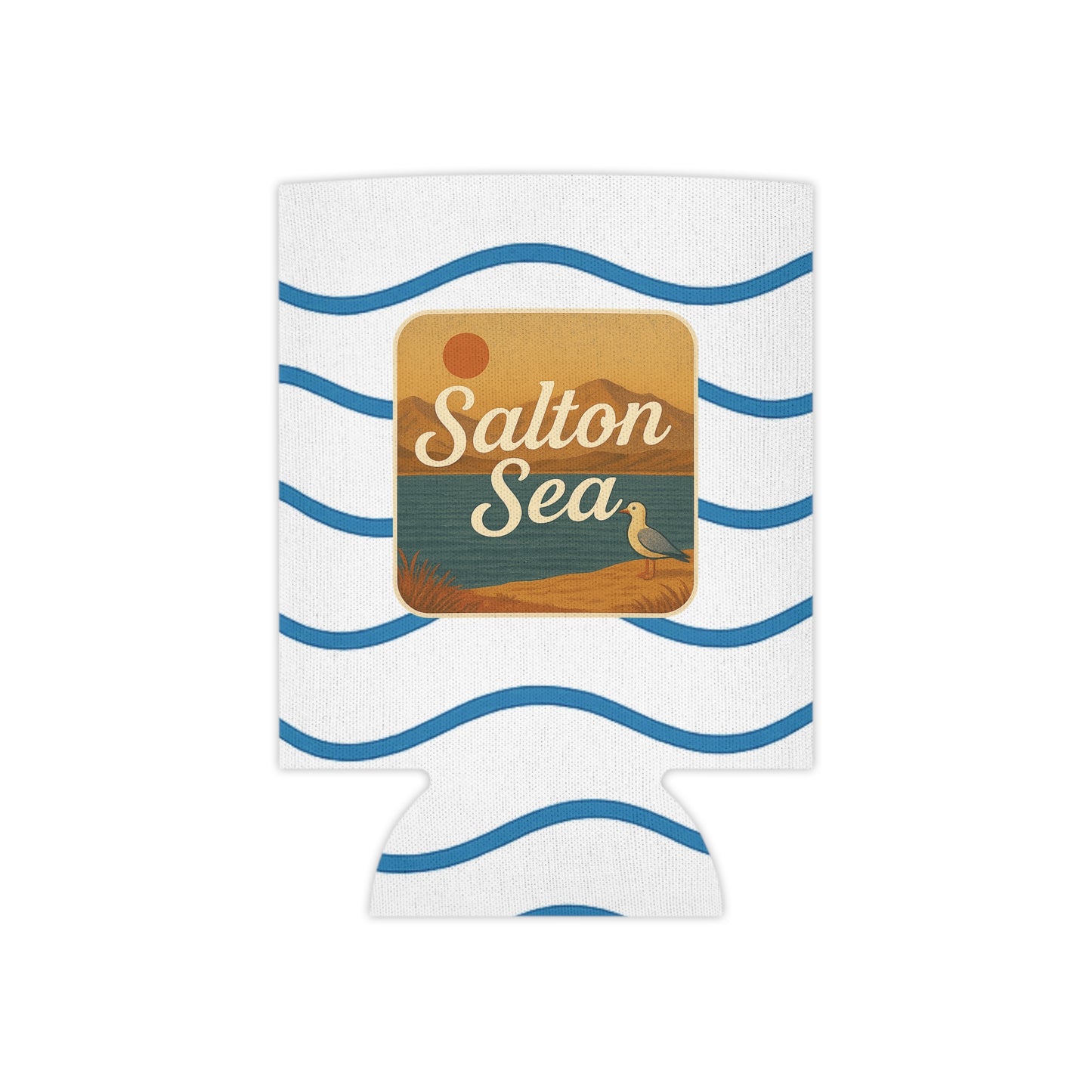 Salton Sea Can Cooler | Vintage Lake House Drink Holder, Outdoor Party Favor, Moose Design, Camping Gear, Summer BBQ Essential