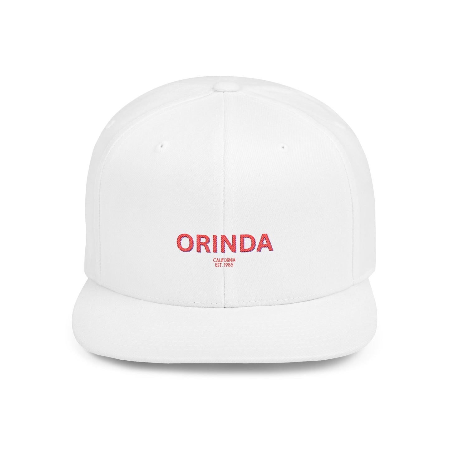 Orinda Stylish Flat Bill Snapback Hat with Design, Perfect for Casual Outings, Streetwear, Gifts, Festivals, Everyday Wear