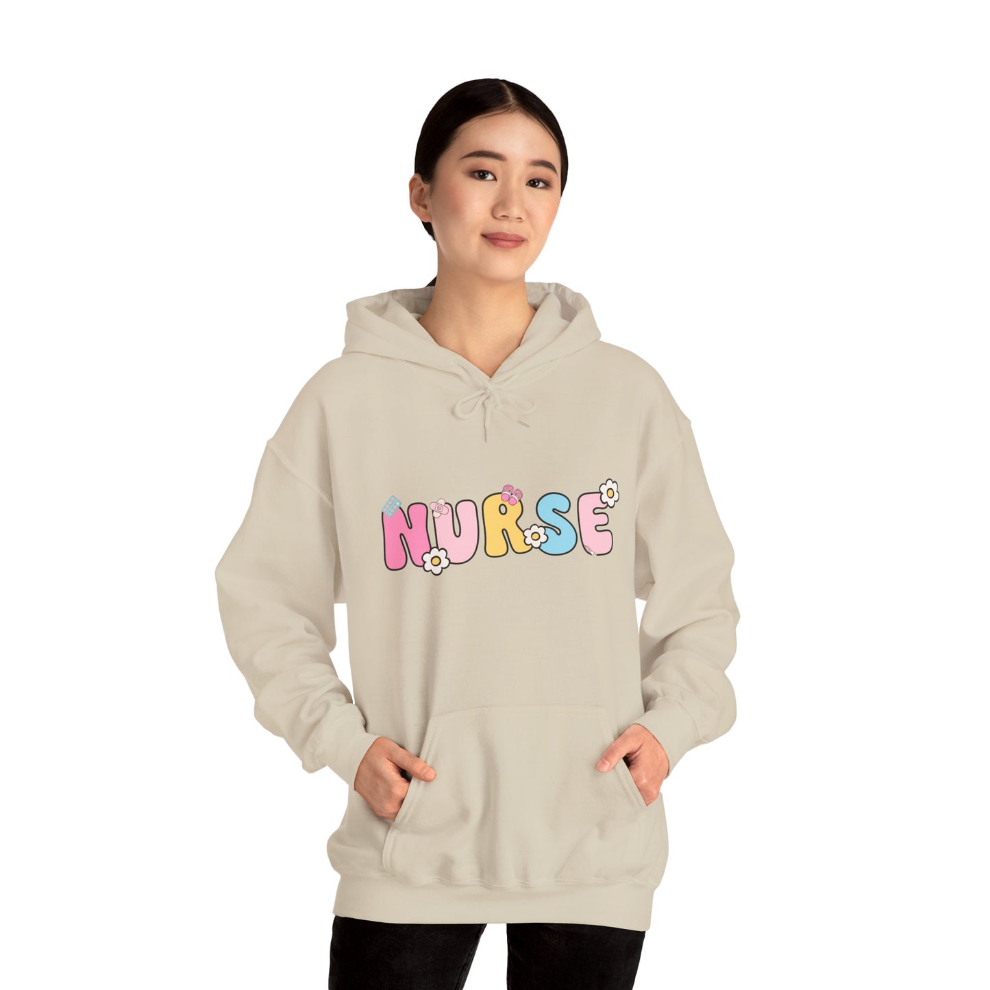 Cute Nurse Hoodie for Healthcare Workers, Cozy Sweatshirt for Nurses, Gift for Nursing Students, Healthcare Appreciation