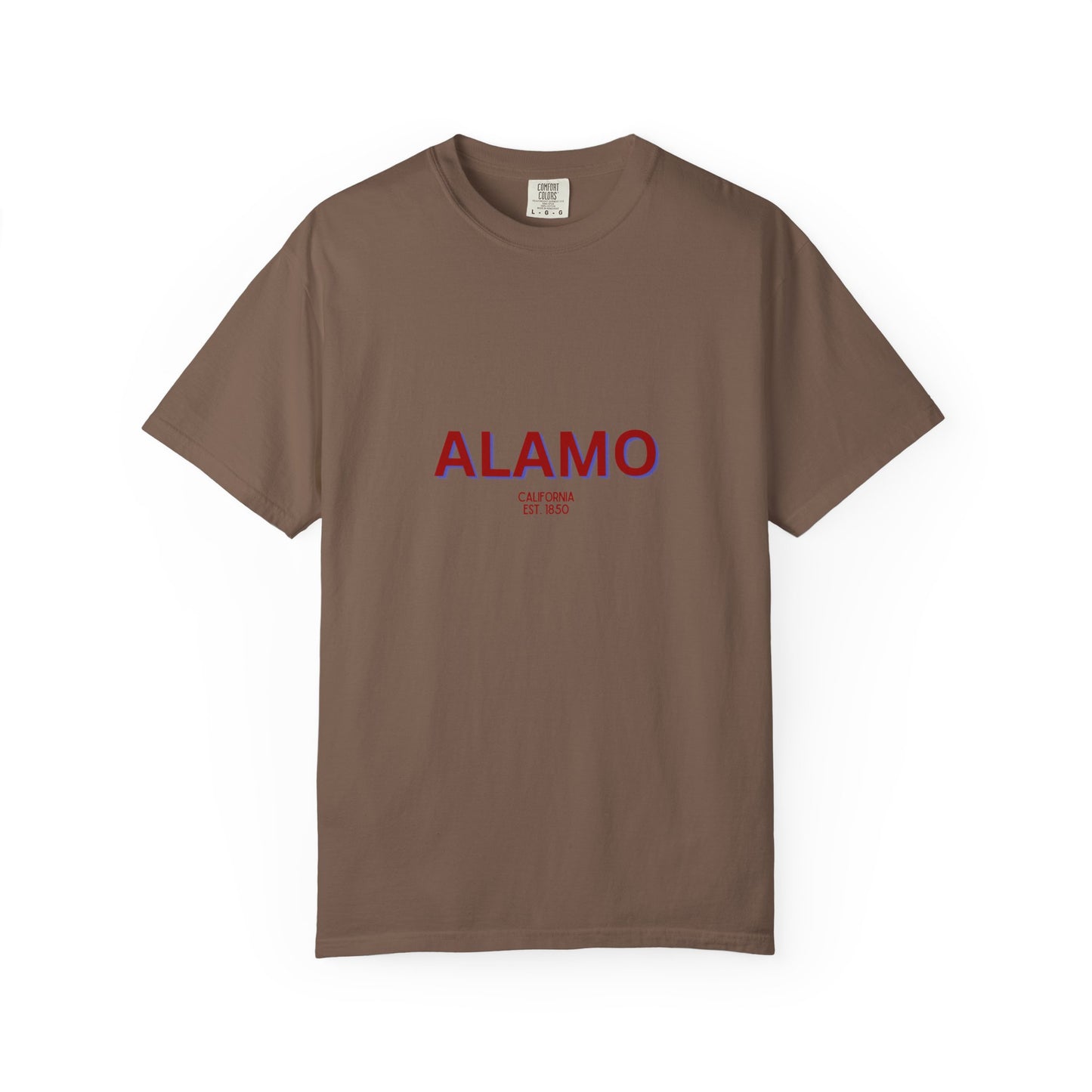 Alamo Garment-Dyed Unisex T-Shirt, Casual Tee, Vintage Style Shirt, Everyday Wear, Birthday Gift, Unique Apparel