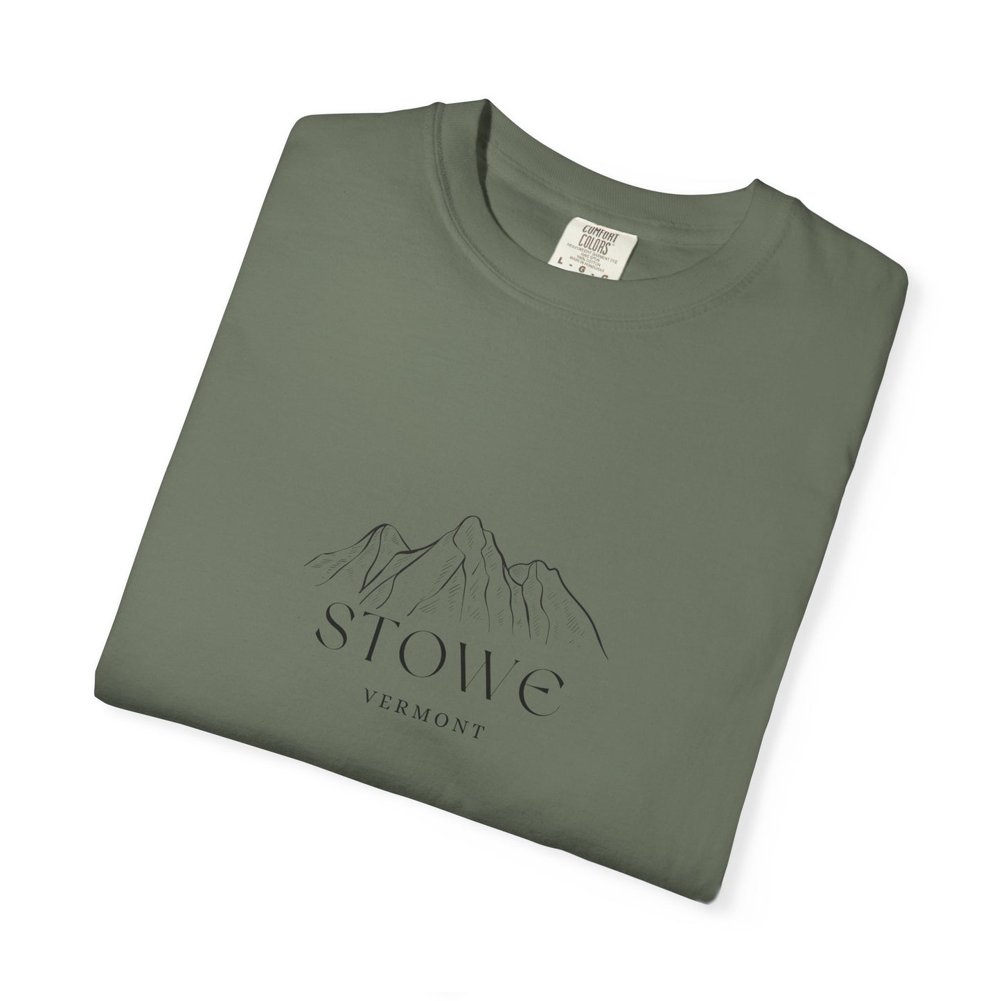 Stowe - Unisex Garment-Dyed T-shirt, Casual Outfit, Gift for Nature Lovers, Vacation Essentials