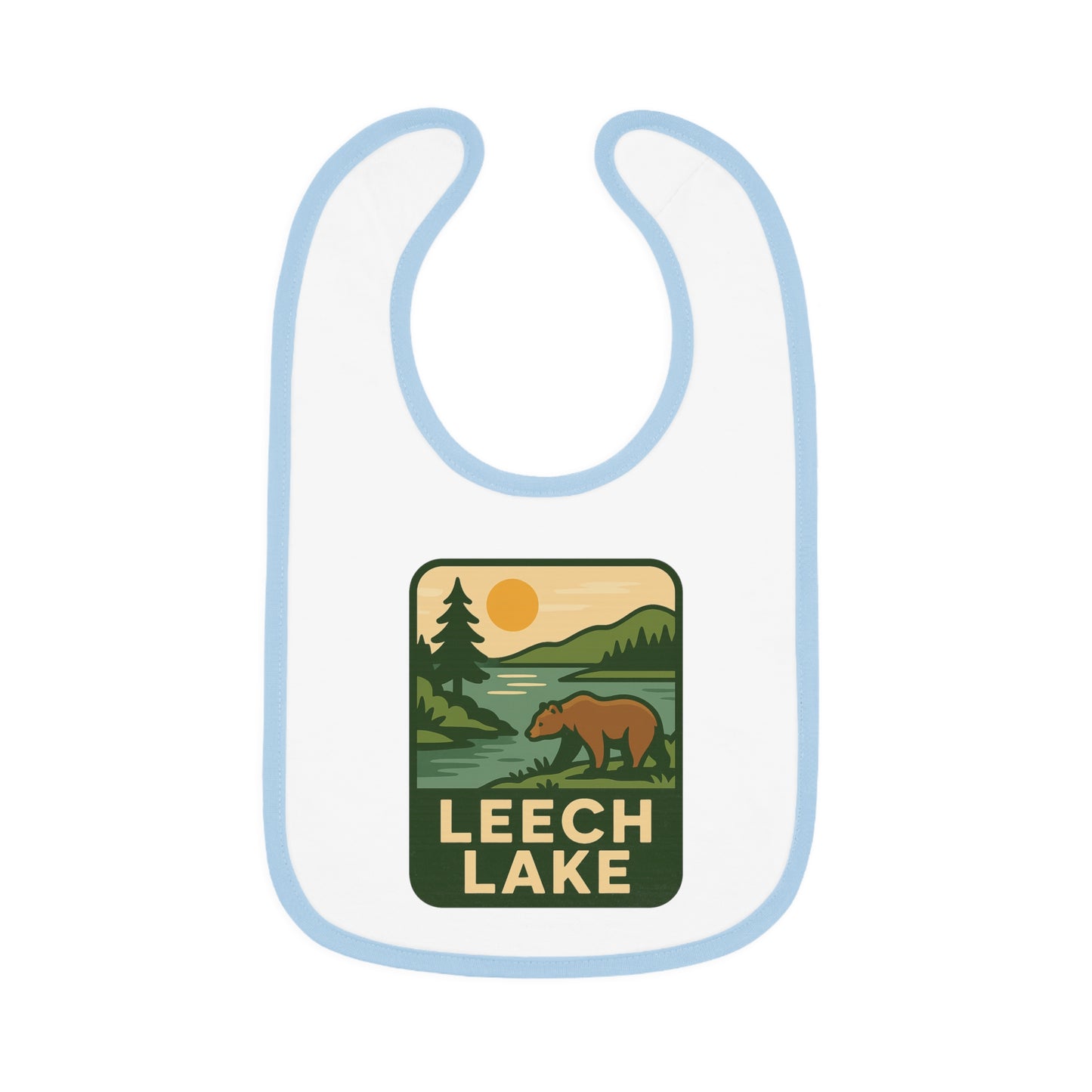 Leech Lake Baby Contrast Trim Jersey Bib