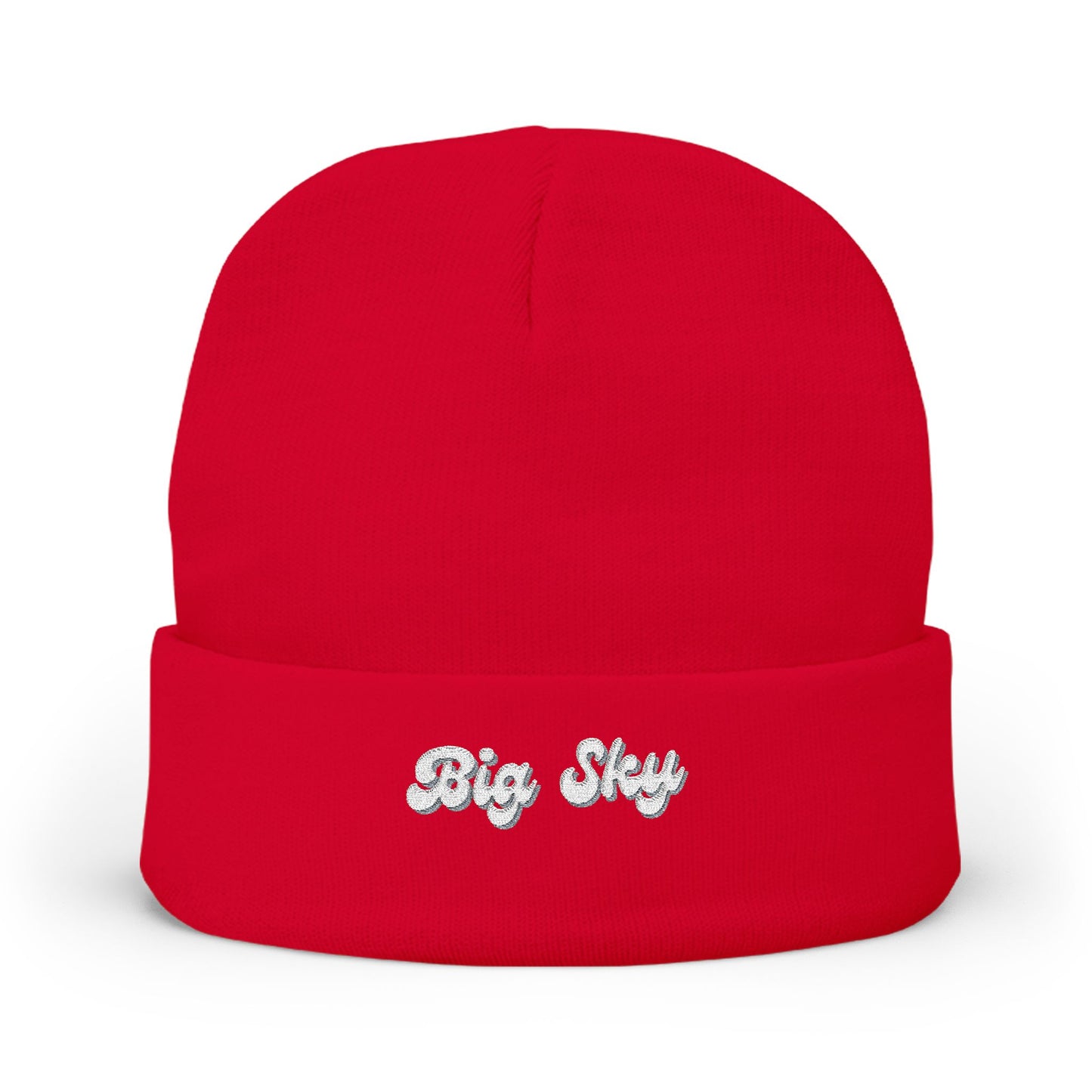 Big Sky Cozy Embroidered Knit Beanie | Winter Hat, Casual Fashion Accessory, Gift for Him/Her, Cozy Style, Outdoor Wear