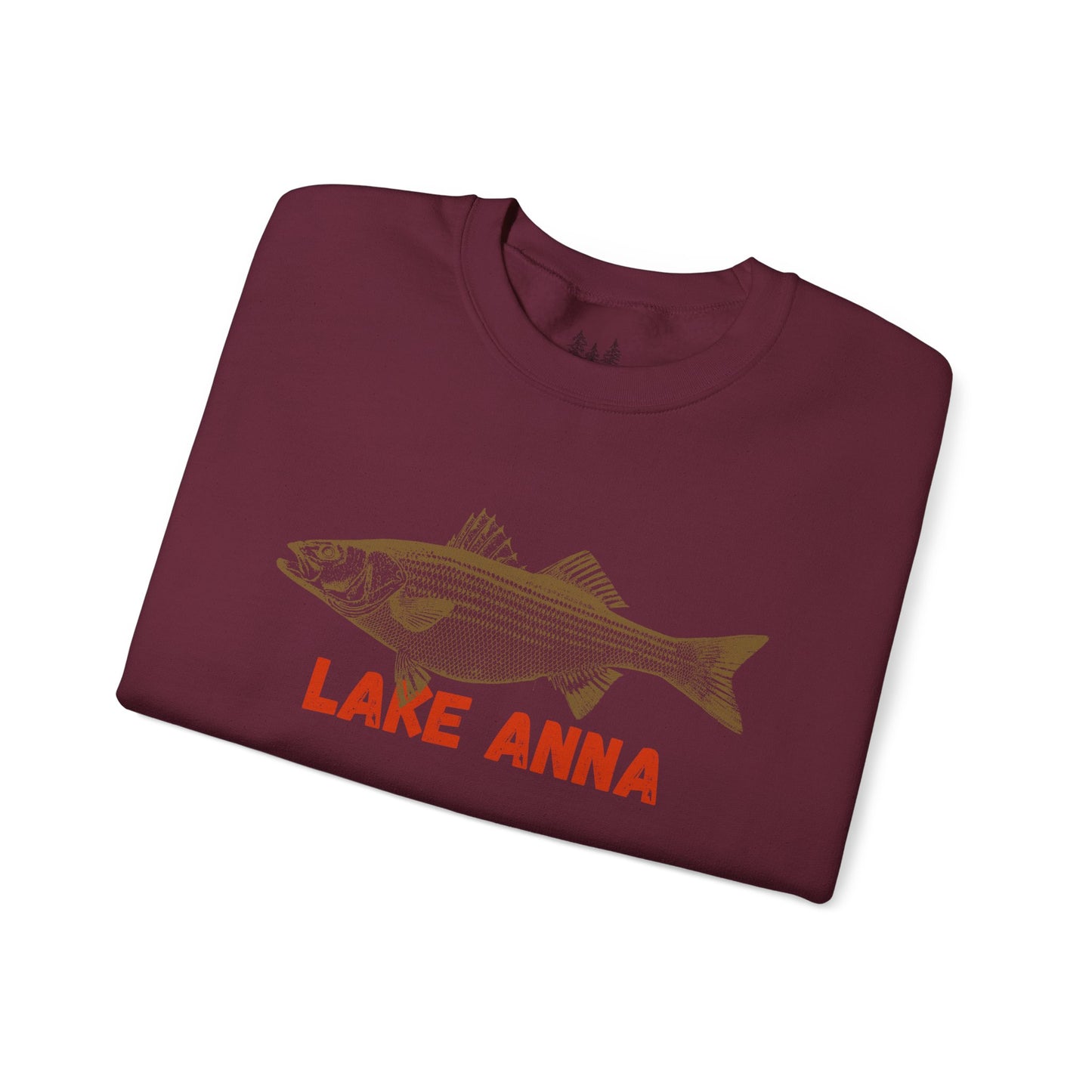 Lake Anna Fishing Sweatshirt, Unisex Crewneck, Casual Wear, Gift for Fishermen, Outdoor Apparel, Lake House Cozy