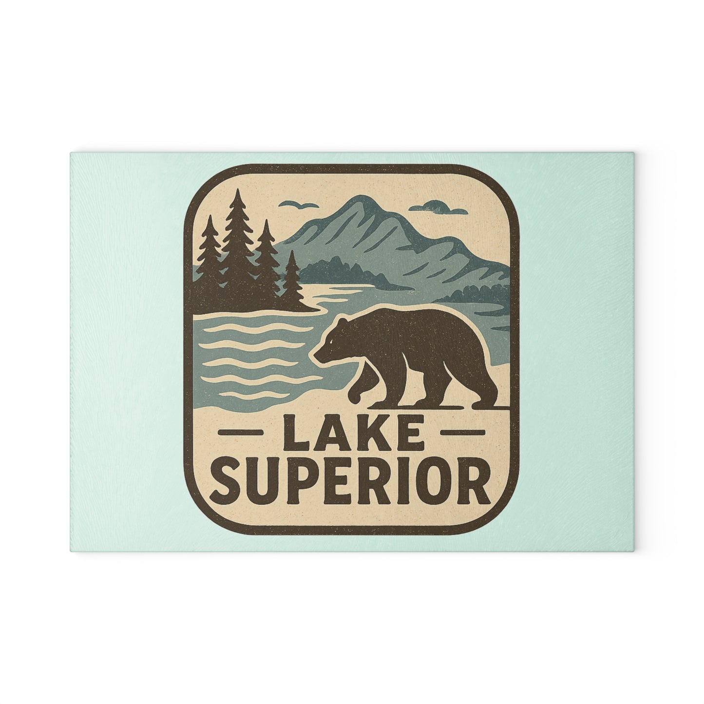 Lake Superior Glass Cutting Board
