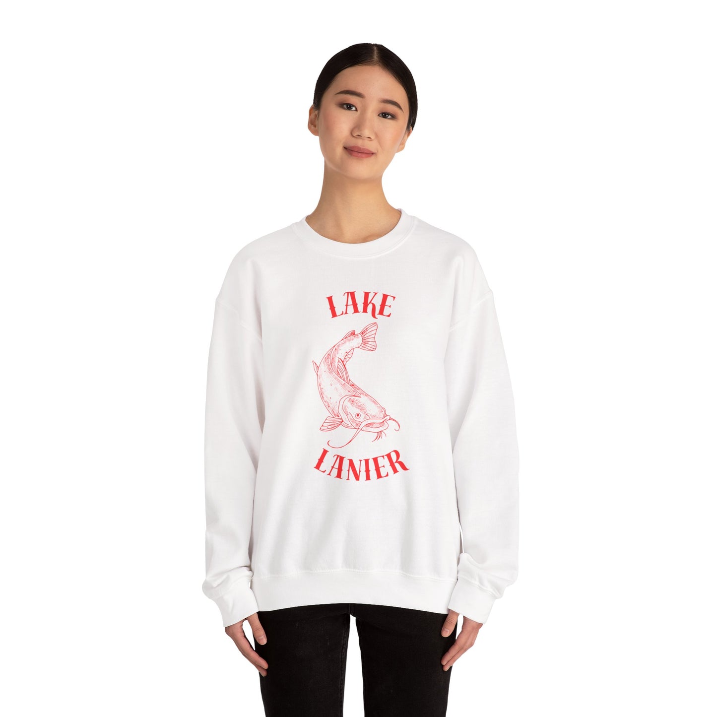 Lake Lanier Sweatshirt | Unisex Heavy Blend™ Crewneck | Perfect for Lake Lovers, Cozy Gift for Outdoors Enthusiasts, Relaxed Style for