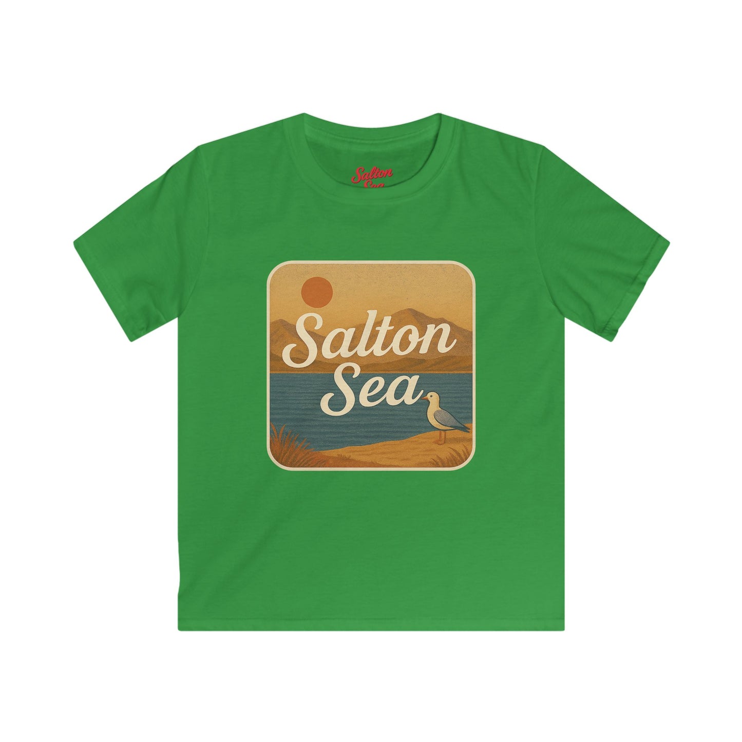 Salton Sea Kids Tee, Softstyle T-Shirt for Children, Summer Adventure Shirt, Lake House Gift, Outdoor Fun Apparel