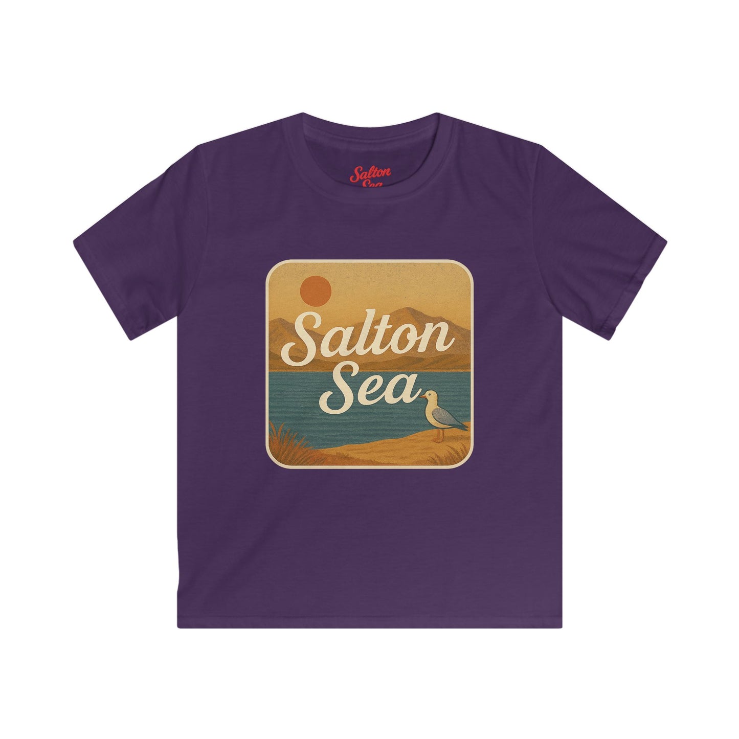 Salton Sea Kids Tee, Softstyle T-Shirt for Children, Summer Adventure Shirt, Lake House Gift, Outdoor Fun Apparel