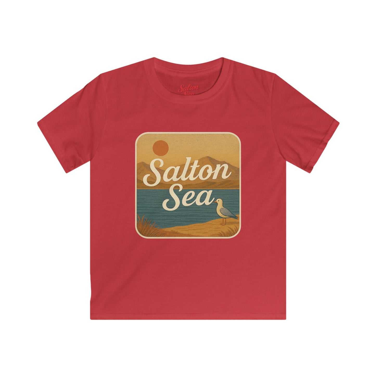 Salton Sea Kids Tee, Softstyle T-Shirt for Children, Summer Adventure Shirt, Lake House Gift, Outdoor Fun Apparel