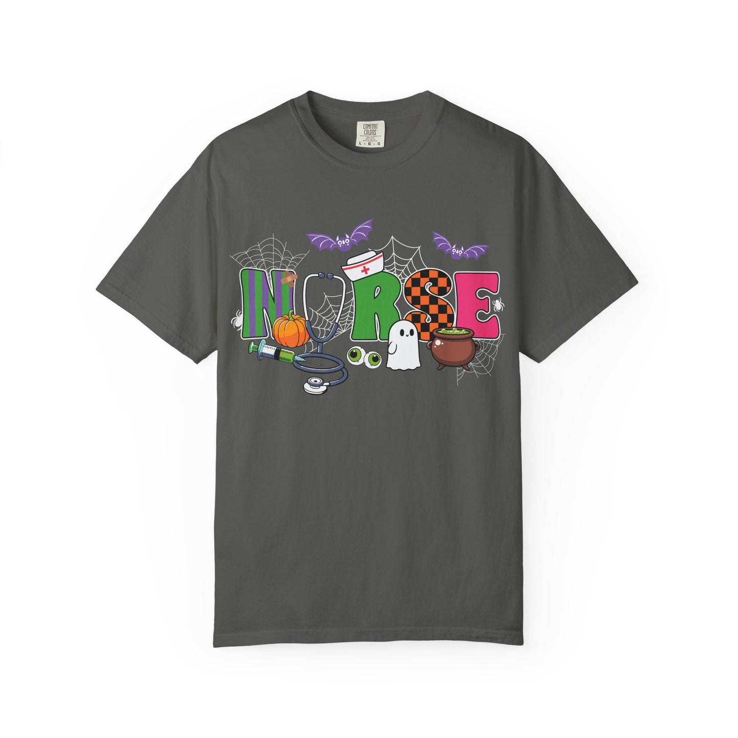 Halloween Nurse T-Shirt, Cute Nurse Shirt, Unisex Halloween Tee, Gift for Nurses, Spooky Nursing Apparel, Funny Healthcare Shirt