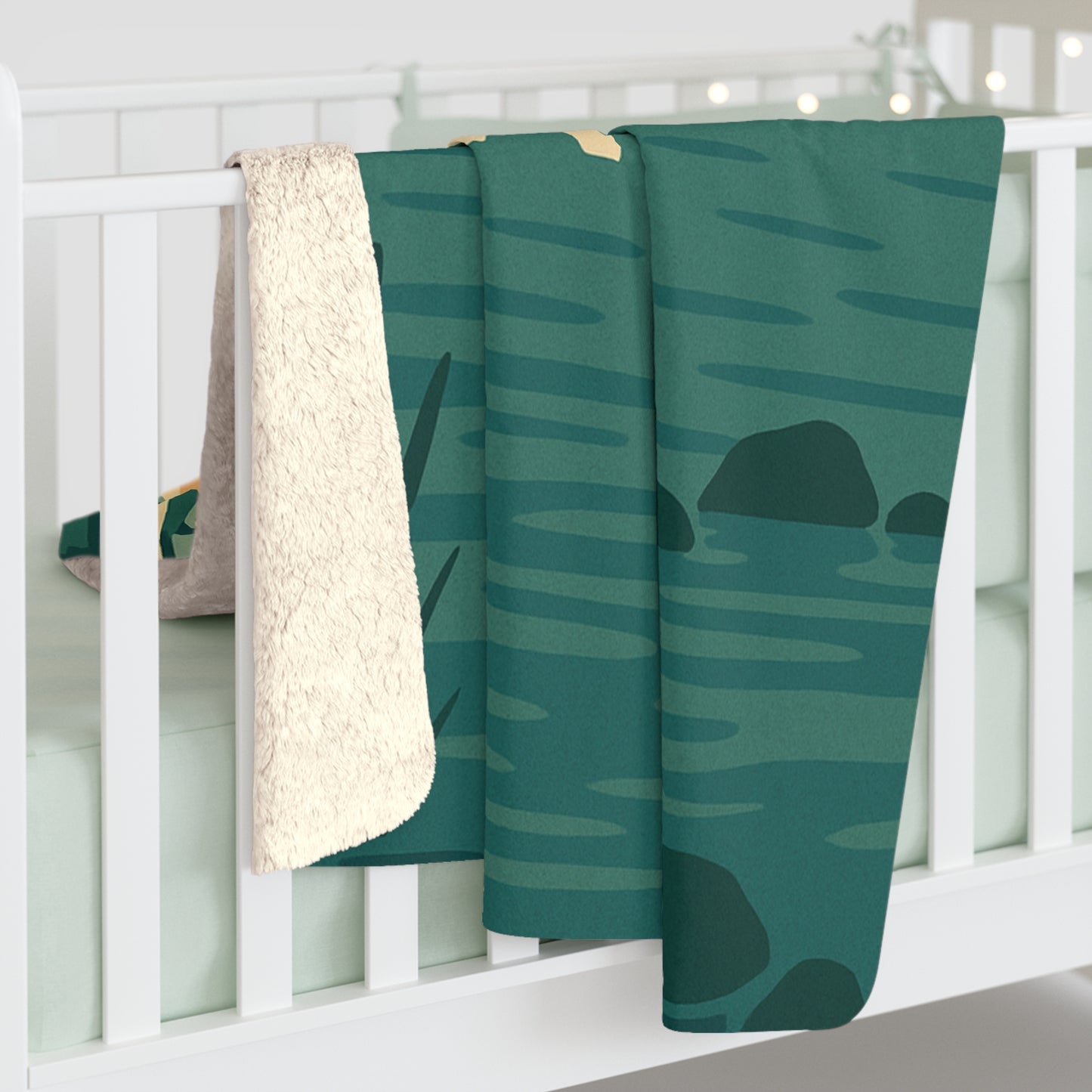 Squam Lake Sherpa Fleece Blanket