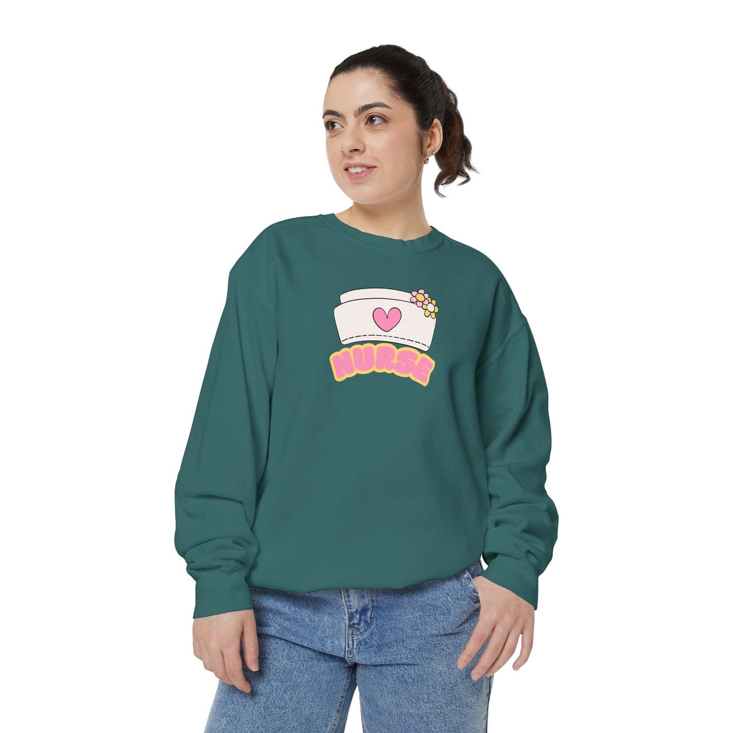 Nurse Love Sweatshirt, Cozy Gift for Healthcare Workers, Unique Gift for Nurses, Casual Medical Apparel, Nurse Appreciation