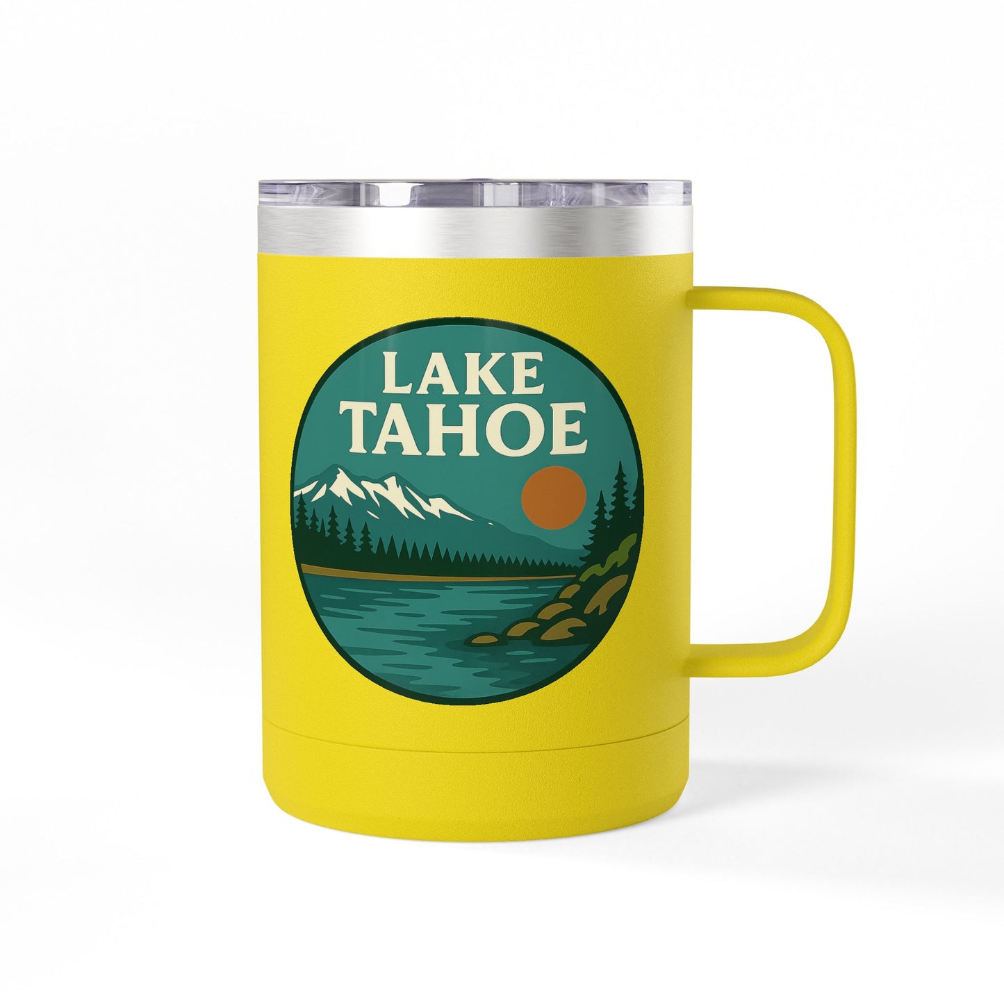 Lake Tahoe Coffee Mug Tumbler, 15oz