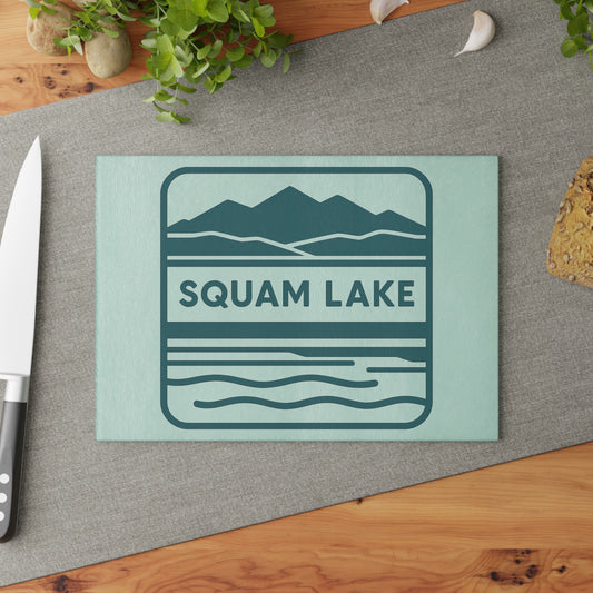 Squam Lake Glass Cutting Board