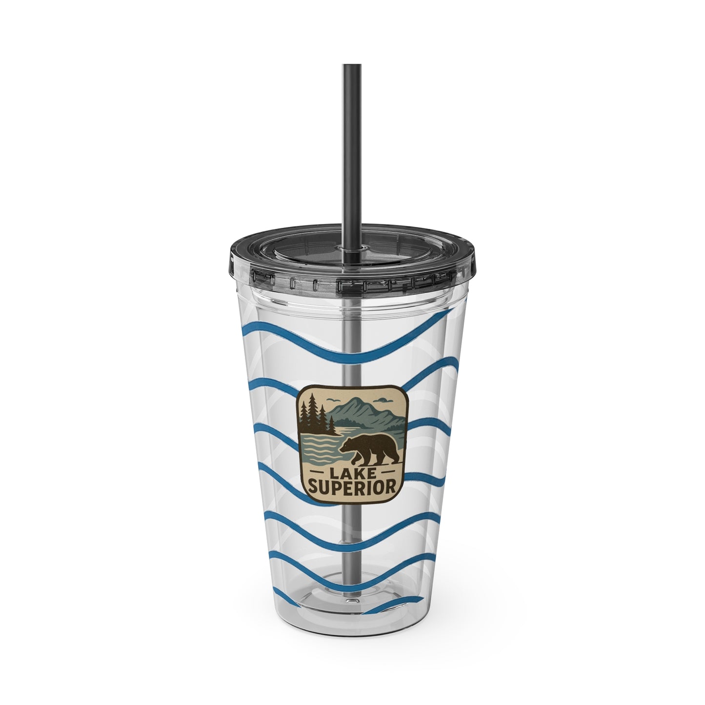 Lake Superior Sunsplash Tumbler, 16oz Clear Drink Cup for Outdoor Adventures, Customizable Travel Mug, Perfect for Summer Fun, Eco-Friendly Beverage [...]